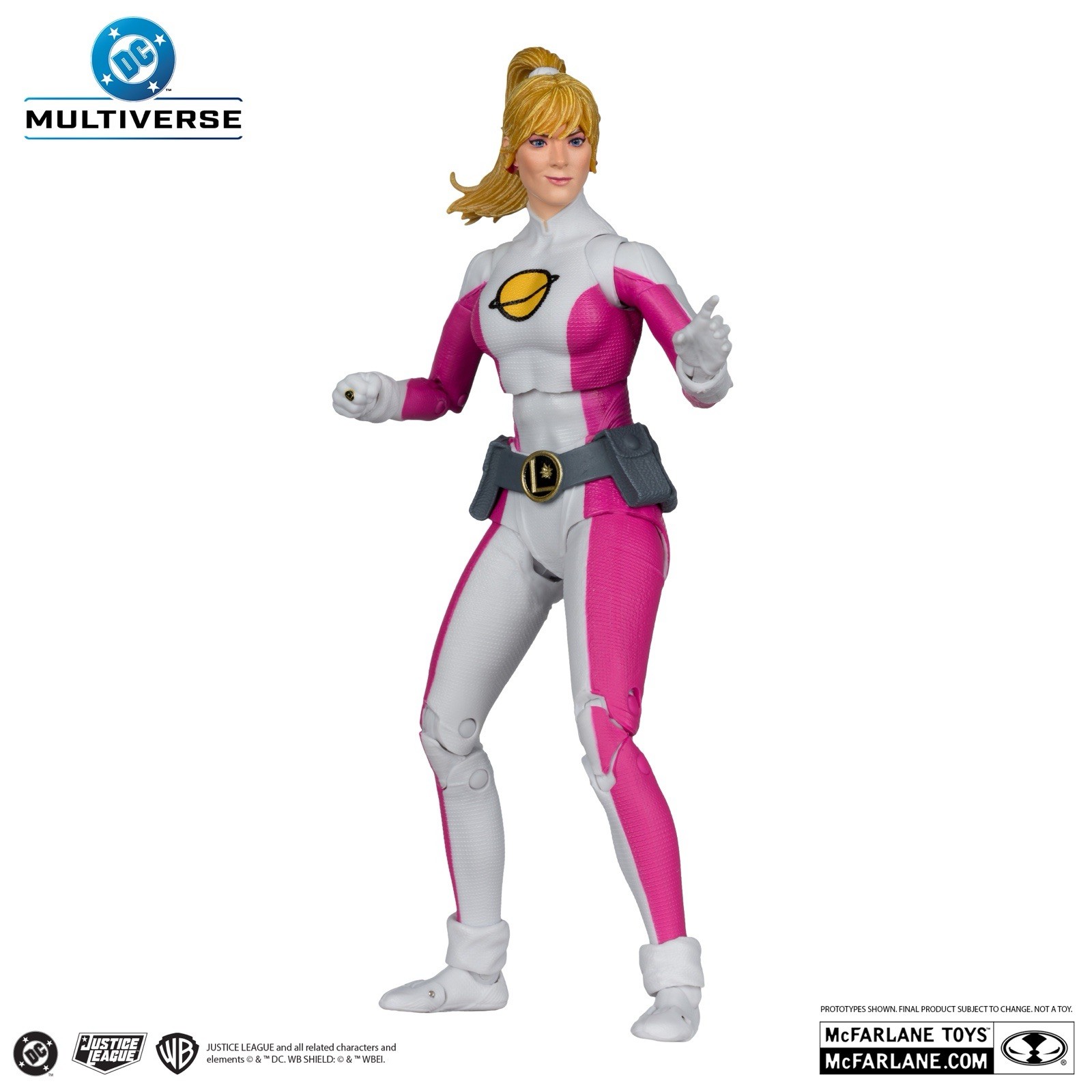 2 Figure Lot McFarlane DC Multiverse Saturn Girl & Starman Jack Knight Platinum