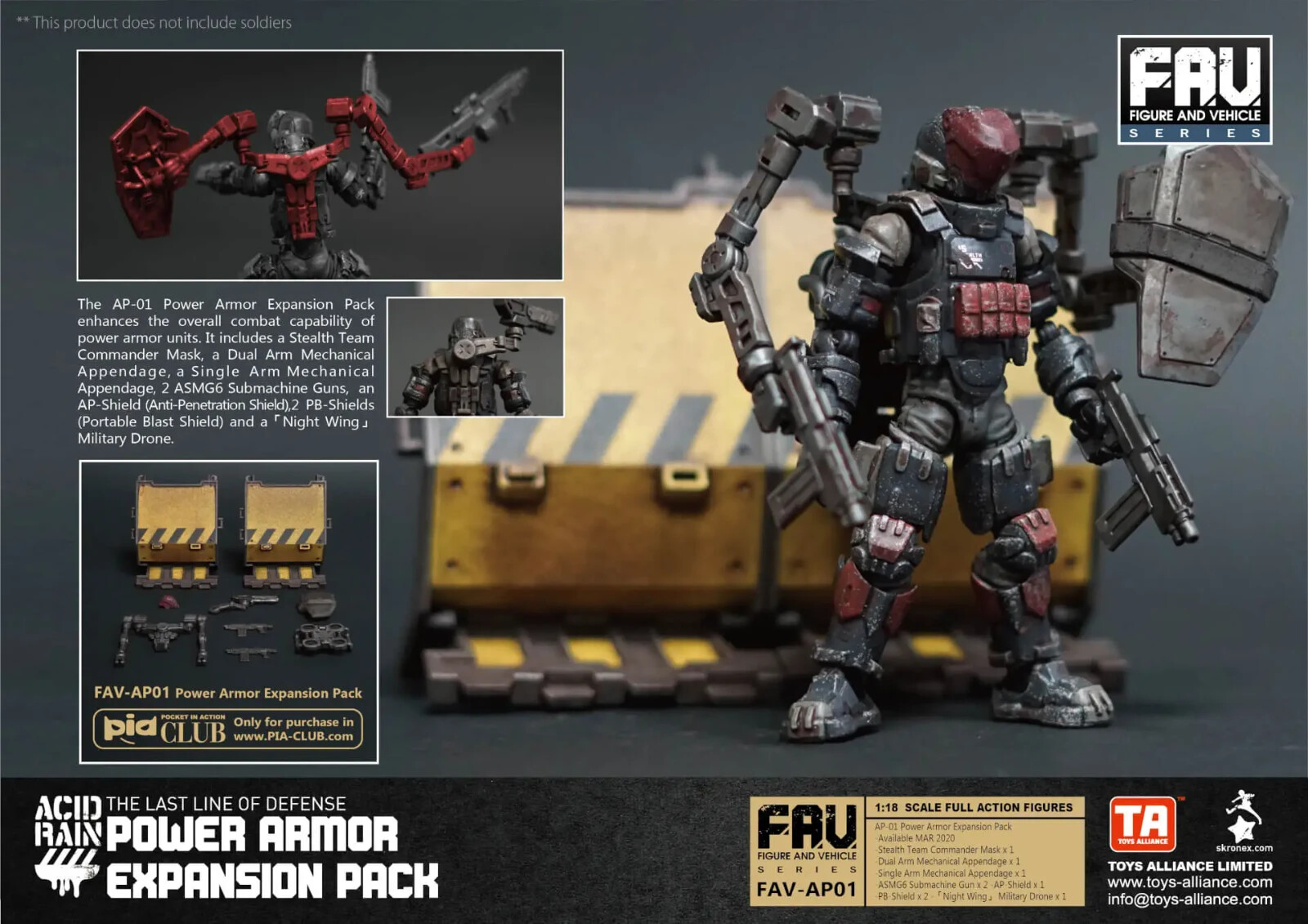 ACID RAIN / ANNEX 2179 1/18: FAV-AP01 Power Armor Expansion Pack *USA Seller*