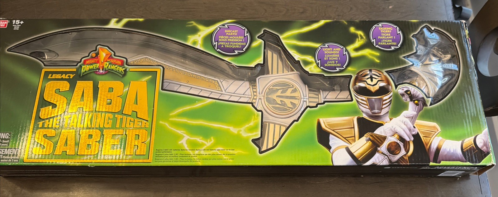 Bandai Power Rangers Legacy White Ranger Saba Sword – BA97165