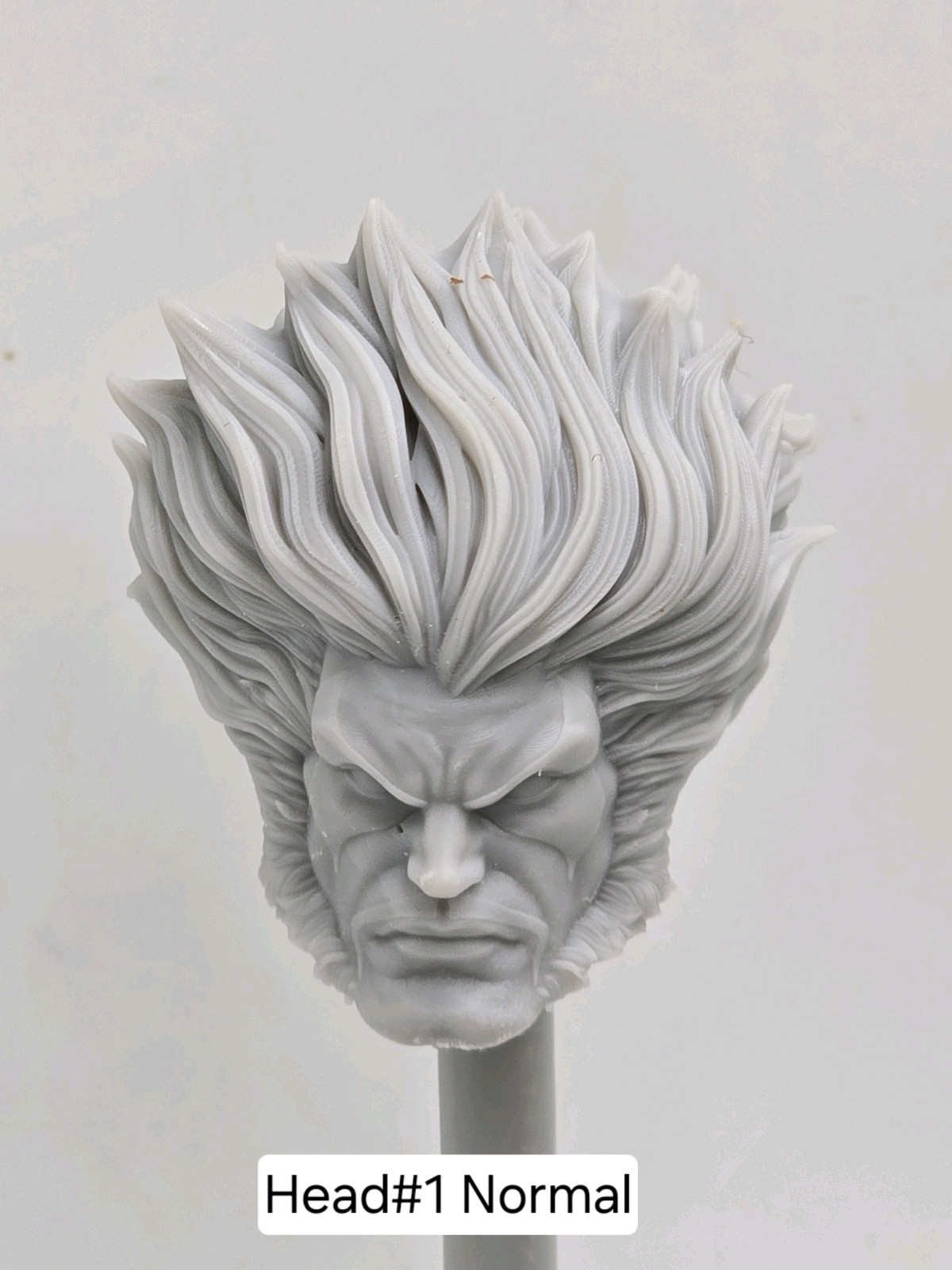 3d Print BOUNTY HUNTER LOBO LARGE NORMAL HEAD 1:10 7&Prime; SELECT DC MULTIVERSE
