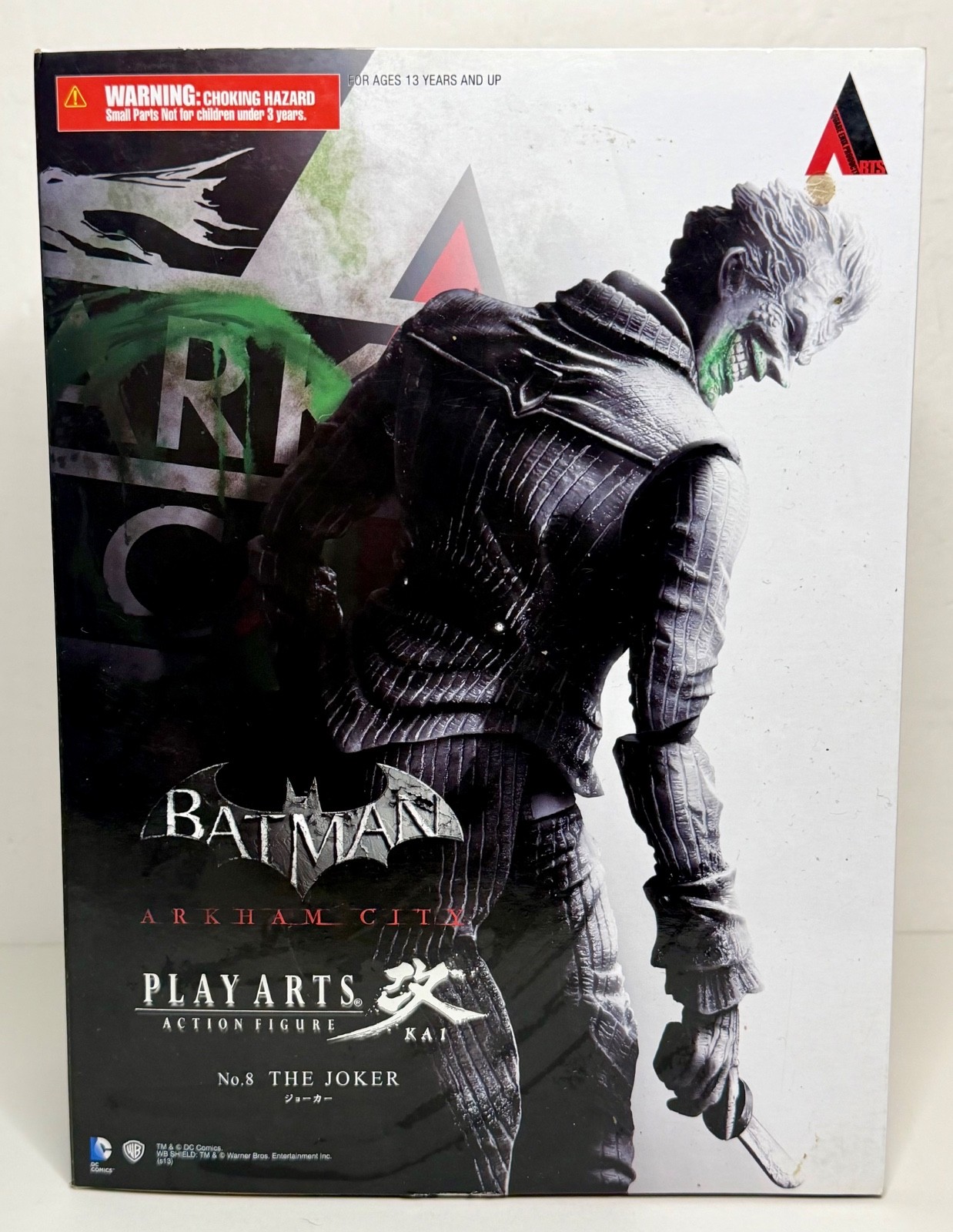 Play Arts Kai BATMAN ARKHAM CITY THE JOKER No. 8 Asylum Square Enix Japan Import