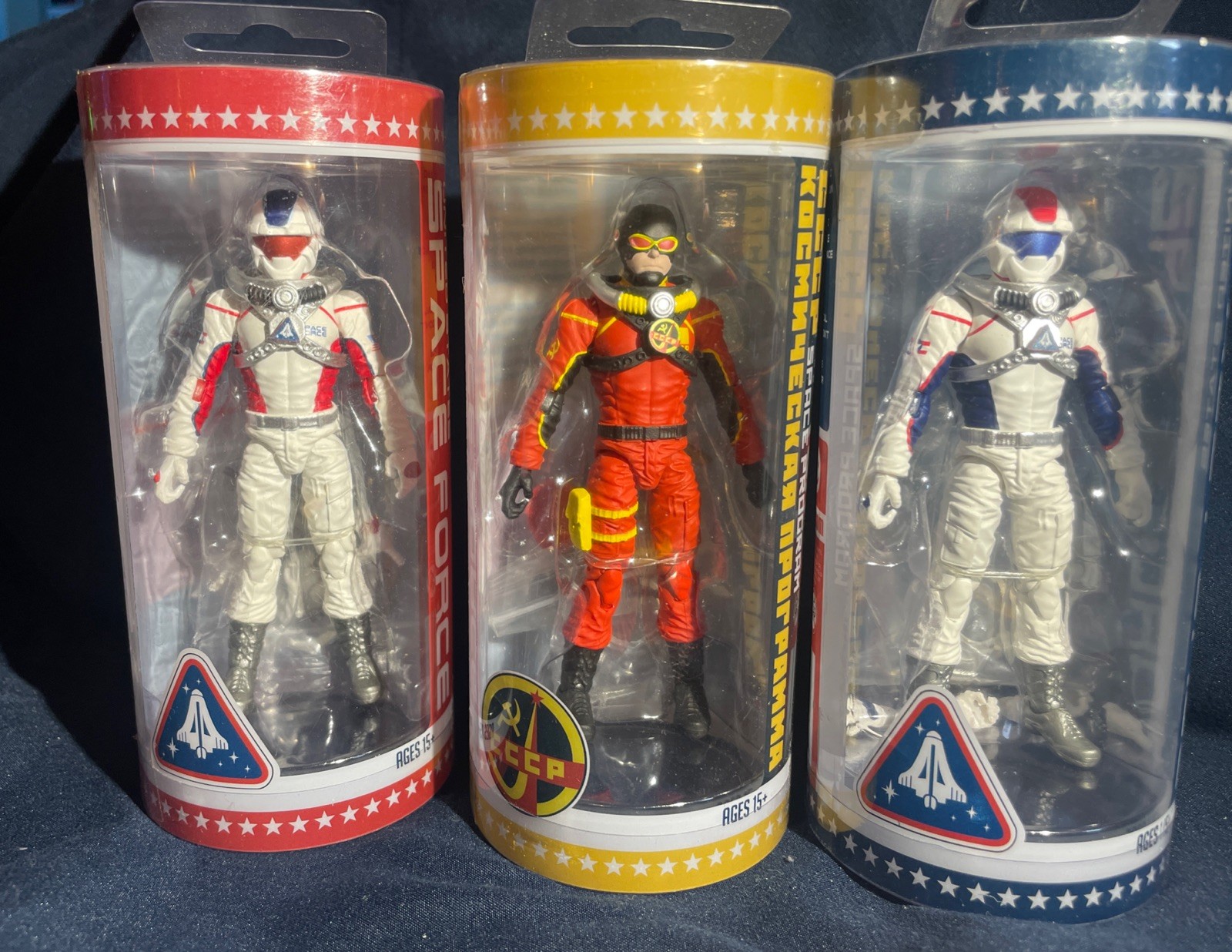 RARE US Space Force Amazo Toys Figures Set Of 3