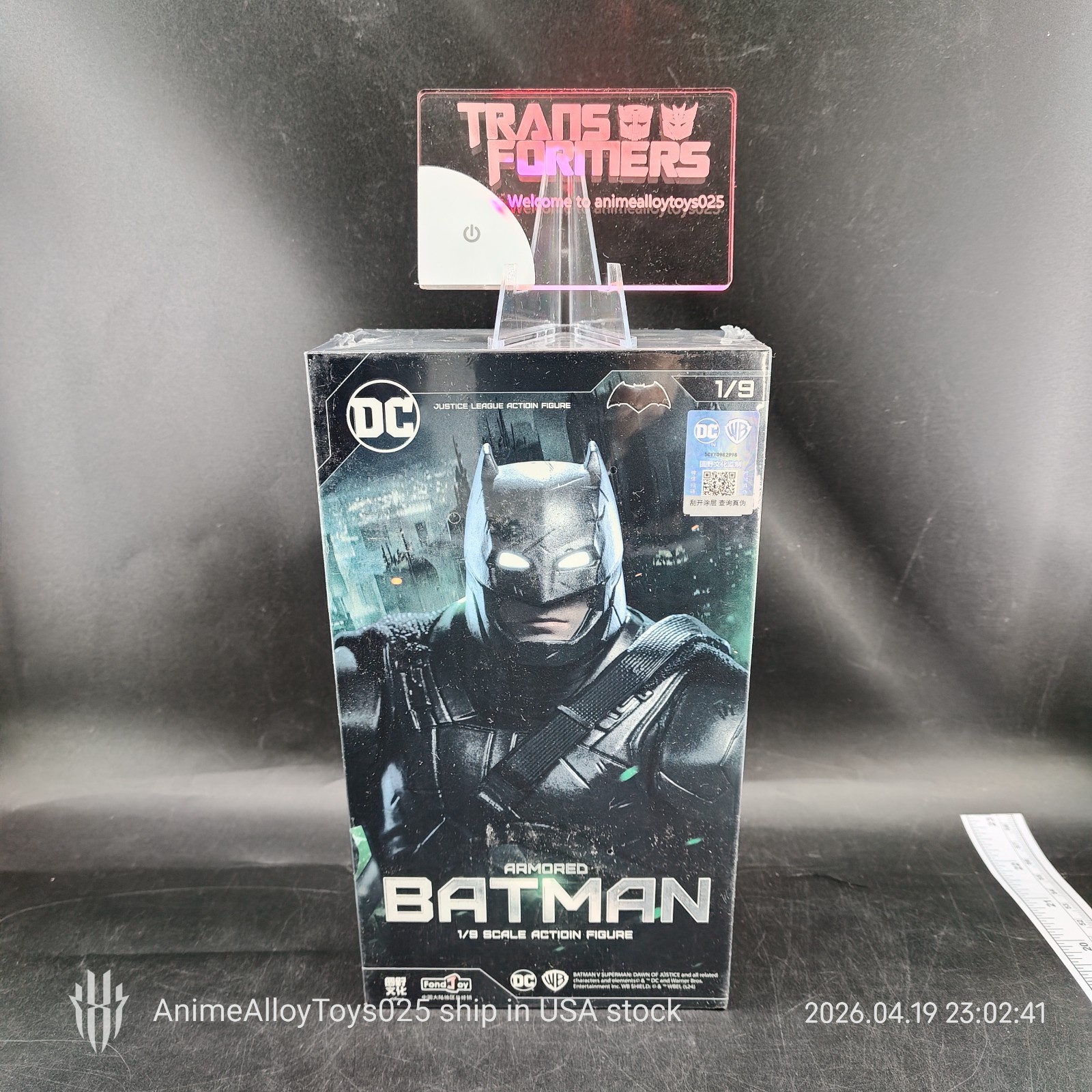 FondJoy DC Justice League 1/9 Scale Armored Batman 7&Prime; USAship