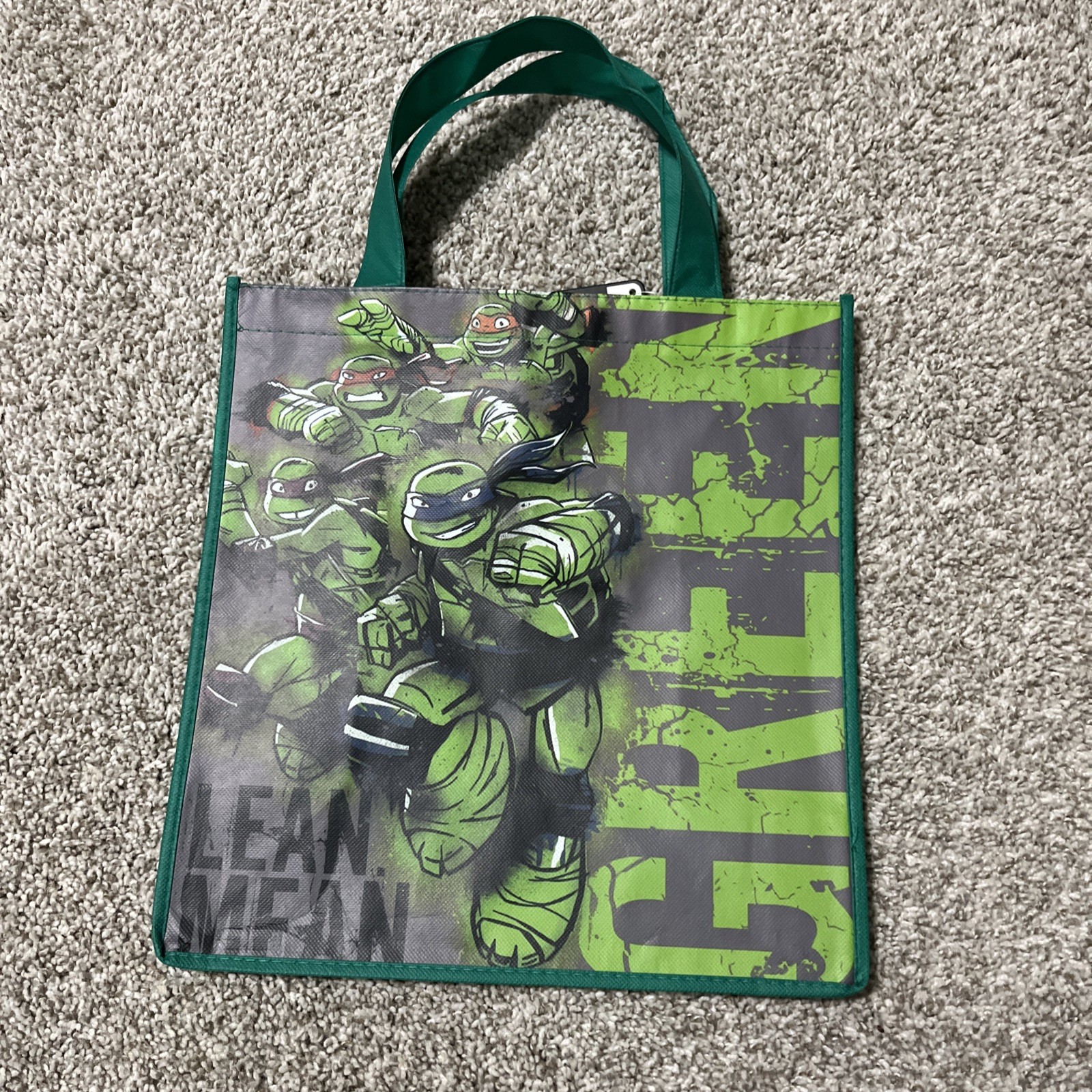 2 NEW Nickelodeon MUTANT NINJA TURTLES Kids Reusable Shopping Tote Treat Bags