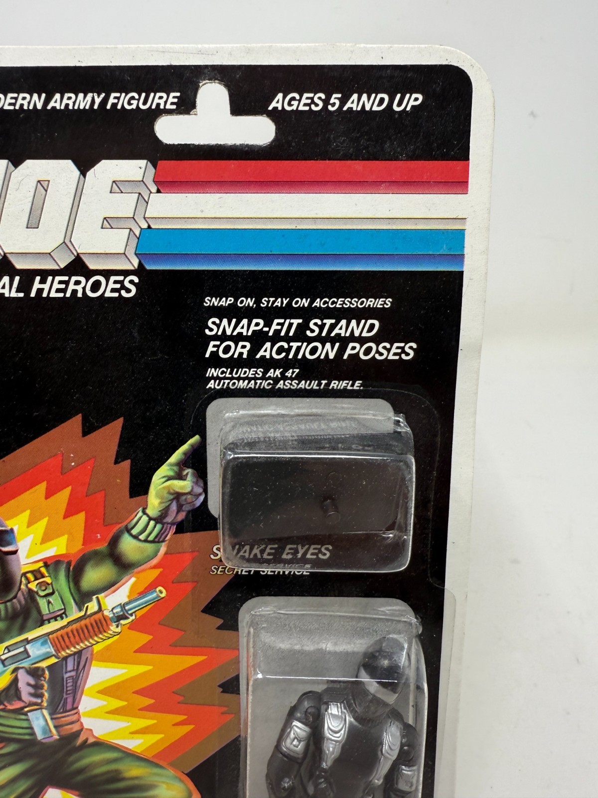 GI JOE 1998 Funskool India Nilco Snake Eyes SEALED NEW Action Figure