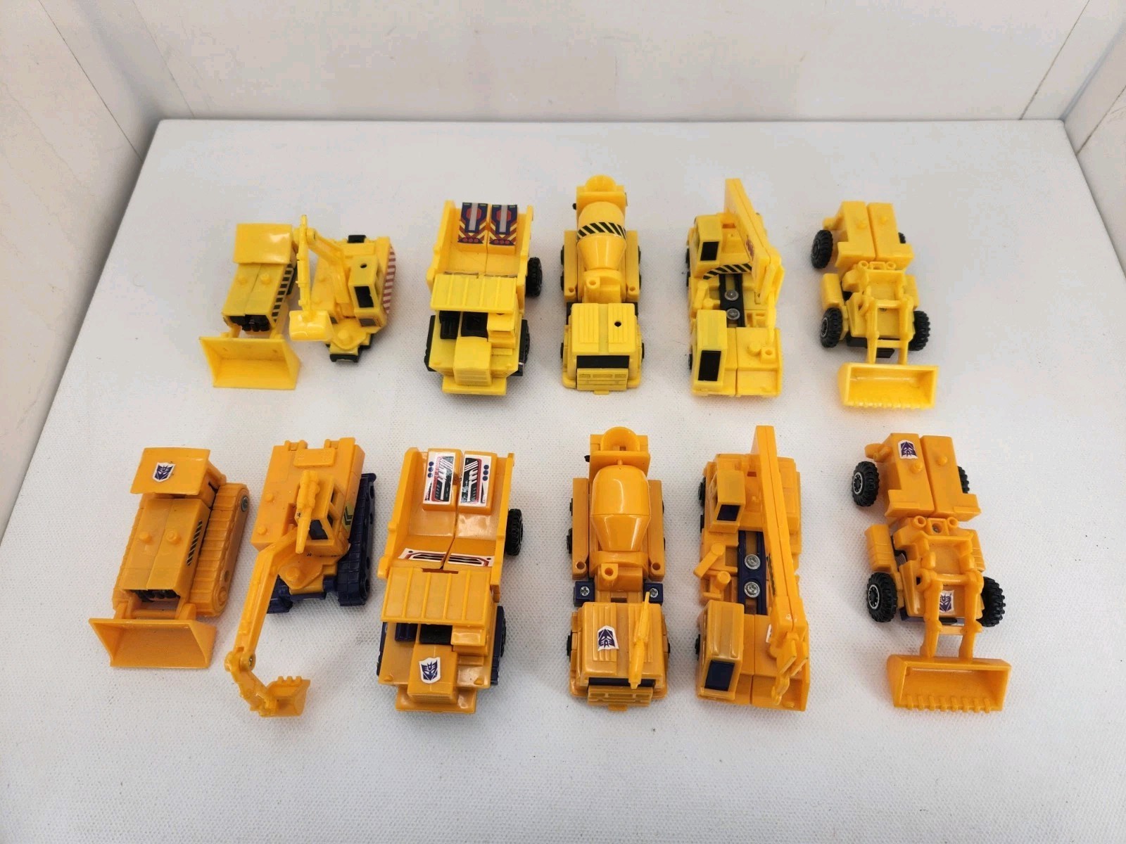 Vintage Transformers G2 Yellow Constructicons 2 Sets Incomplete