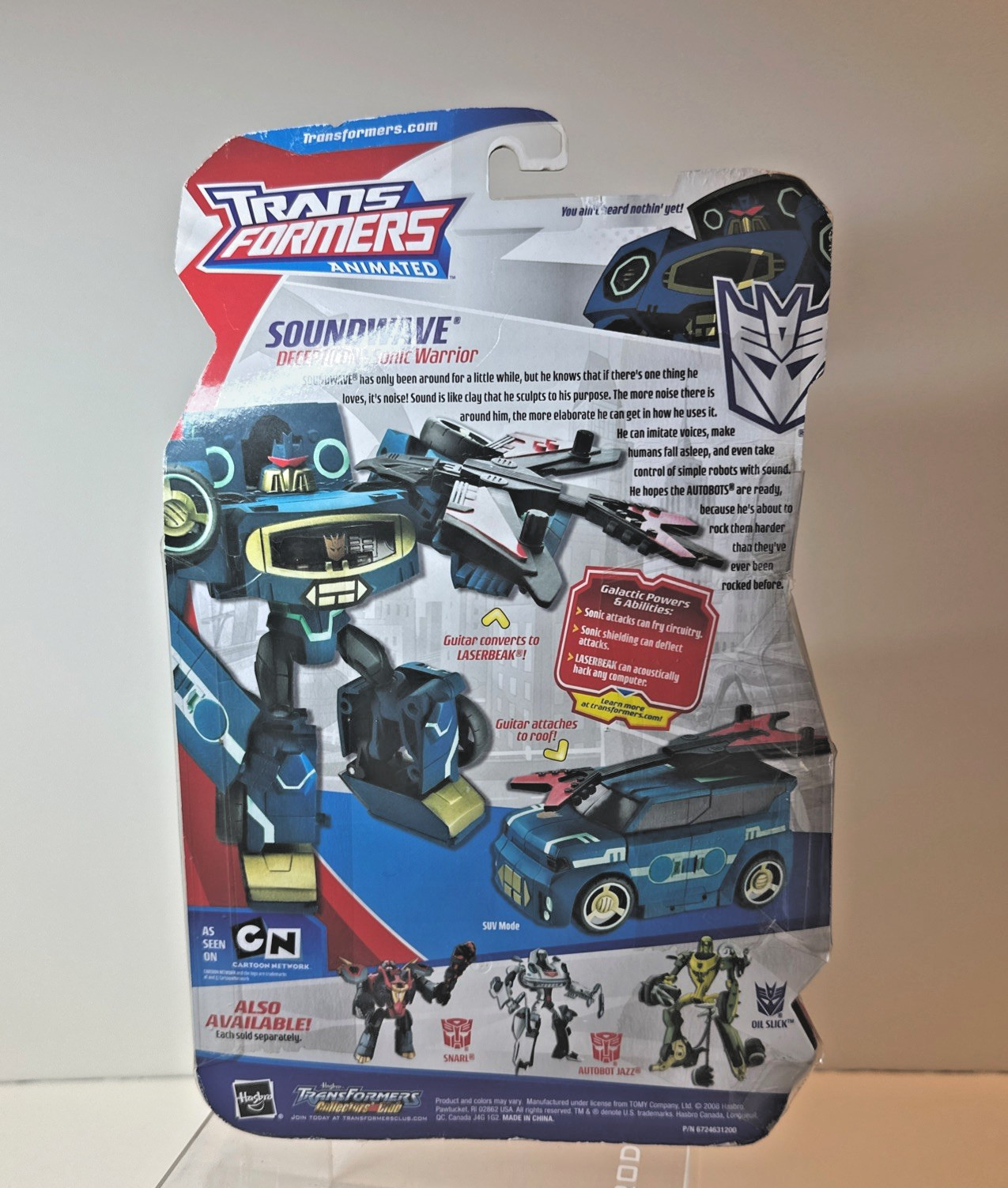 TRANSFORMERS ANIMATED Deluxe Decepticon Soundwave
