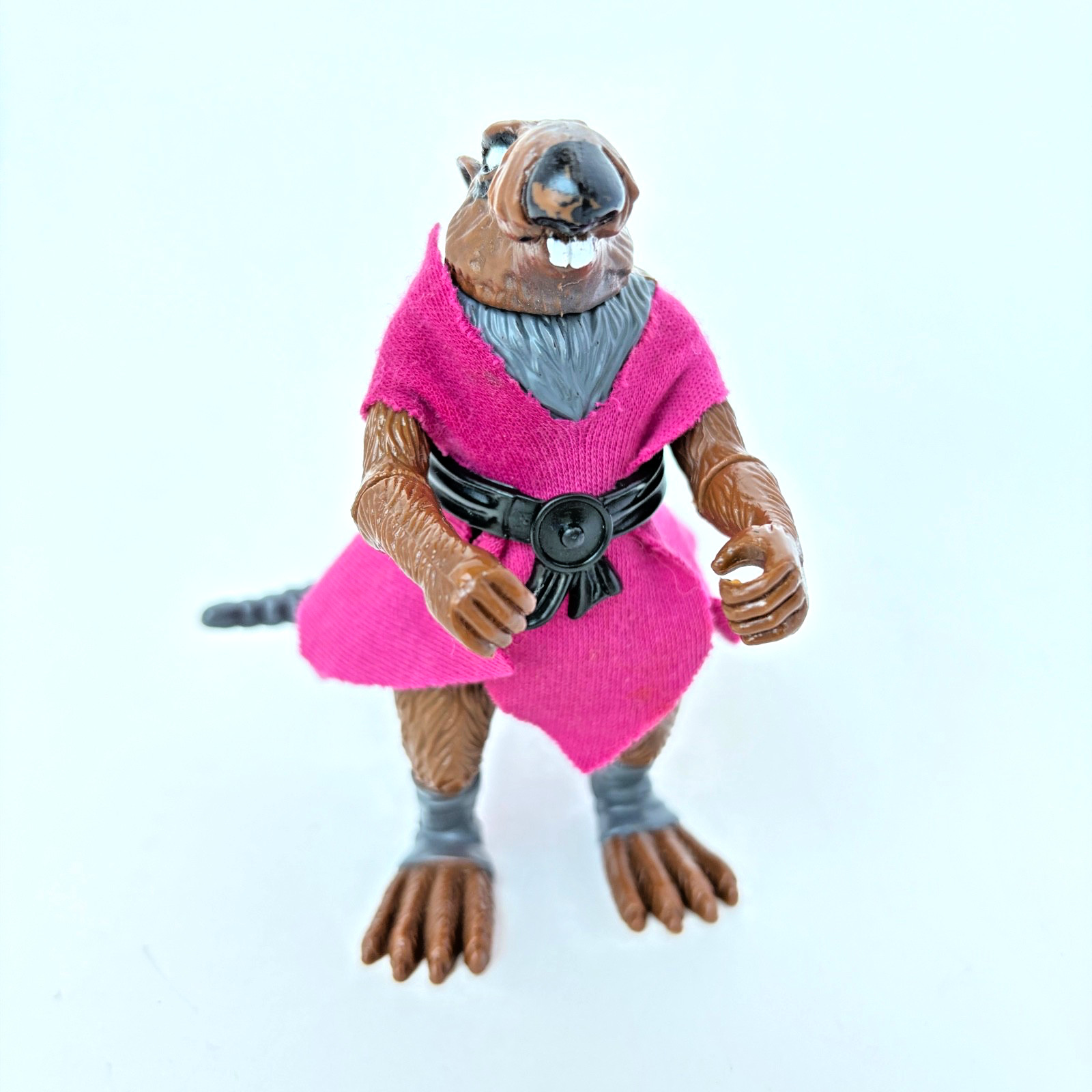 1988 TMNT Original Splinter with accessories and 10 card back – Pre-Owned