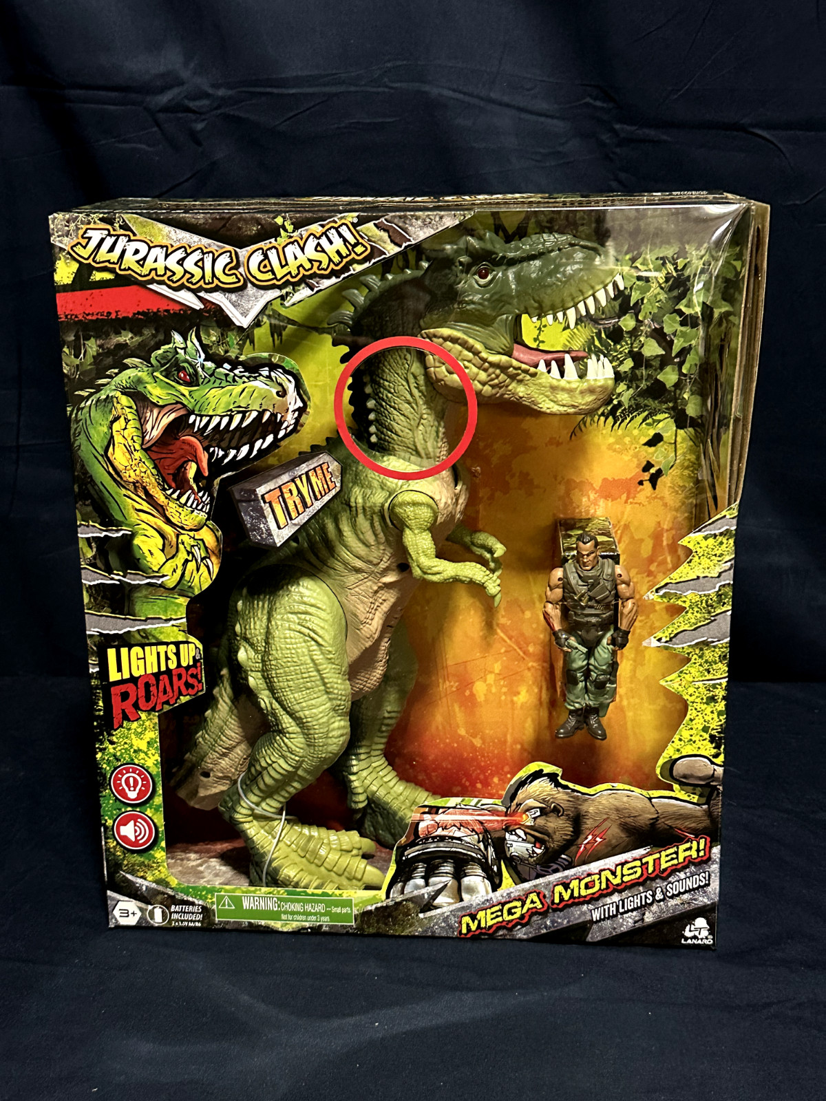 CORPS ELITE PRIMAL JURASSIC CLASH LANARD ACTION FIGURES EL JEFE T-REX DINOSAUR