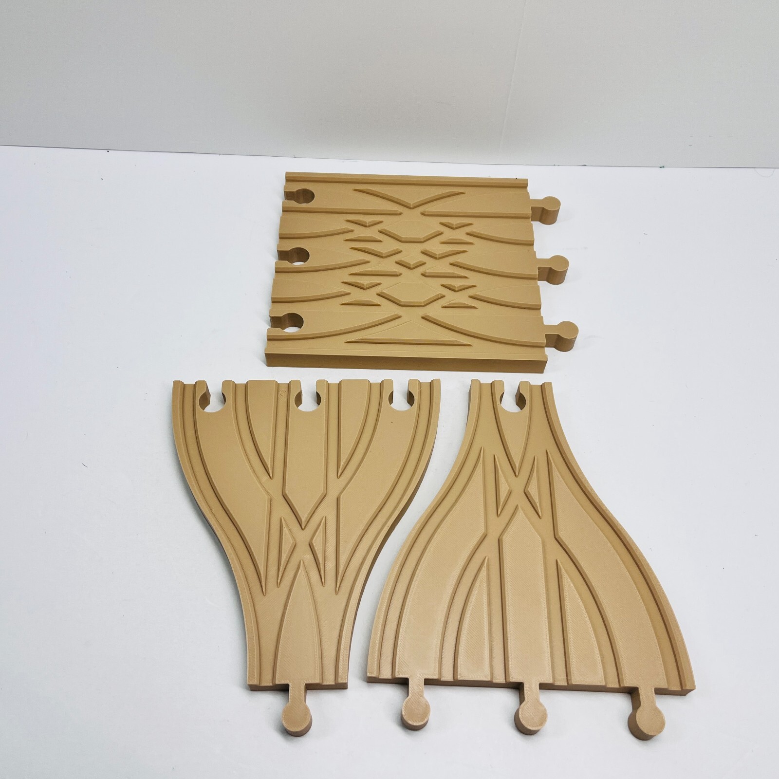 3 way Split Track & Triple Cross Over Switch for Wooden Train Brio Thomas READ