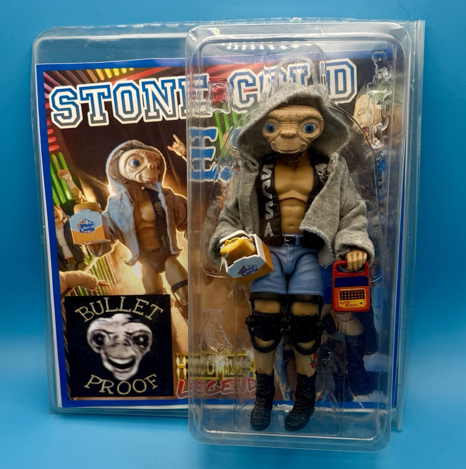 Custom Stone Cold E.T. Action Figure In Resealable Clamshell WWE Elite