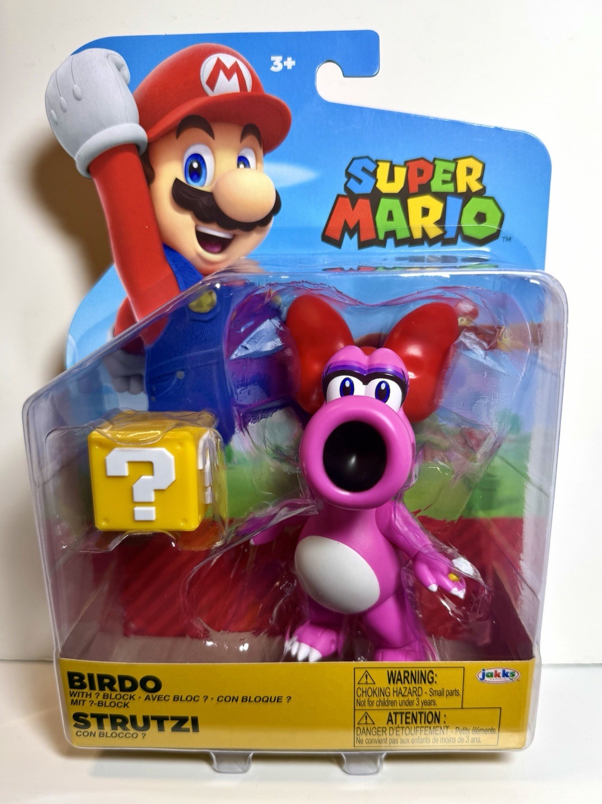 2025 JAKKS Pacific Nintendo Super Mario Figure: BIRDO (w/ Question Block)