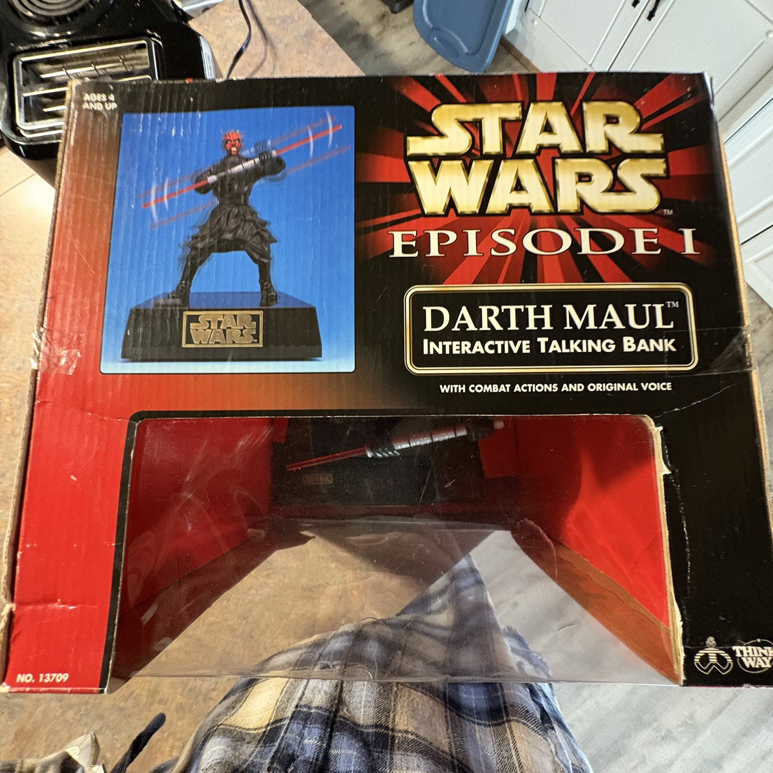Darth Maul Interactive Talking Bank Episode 1 STAR WARS Think Way MIB NEW