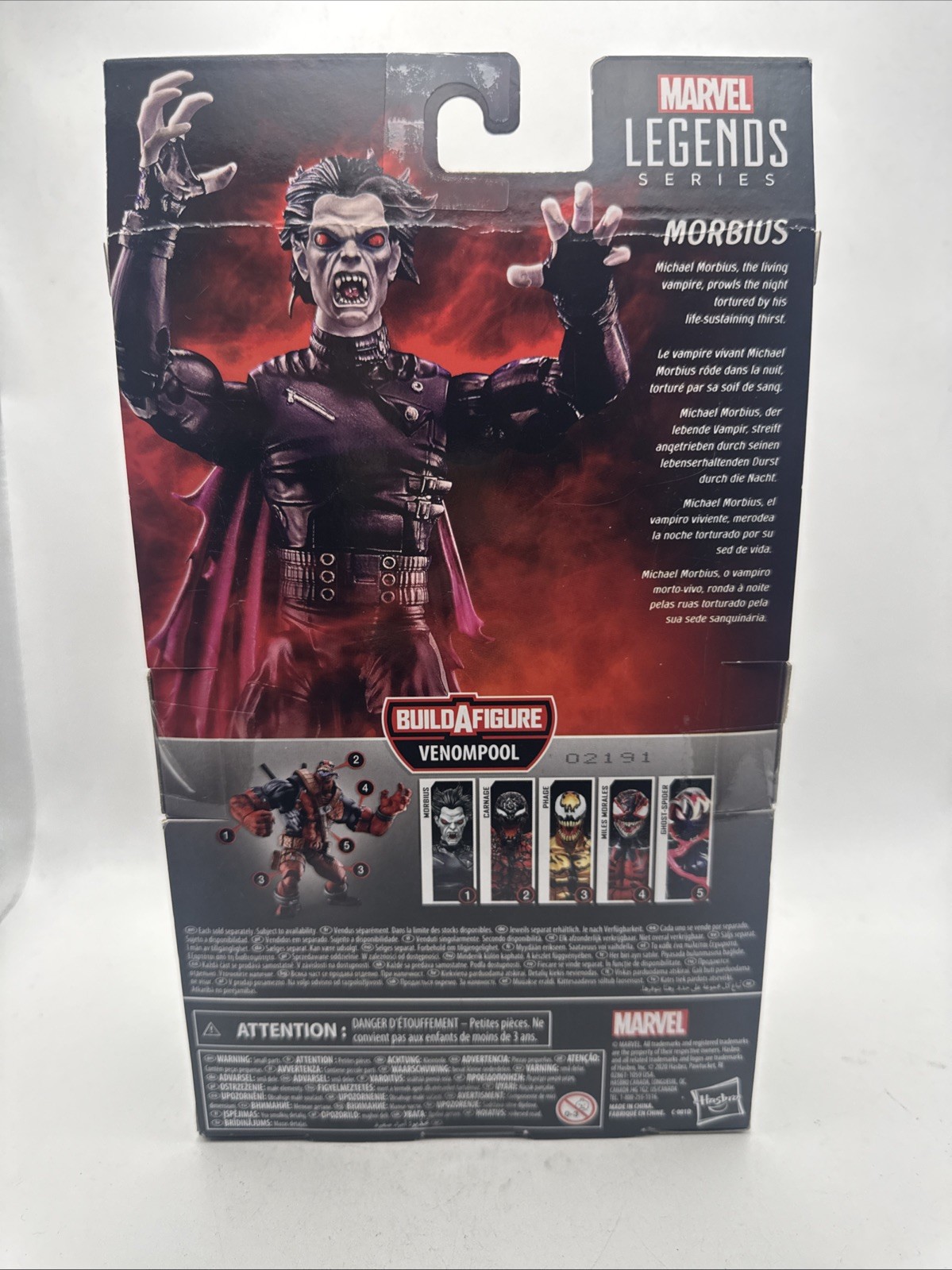 Marvel Legends MORBIUS Venompool BAF 6&Prime; Action Figure COMIC movie Right Arm New