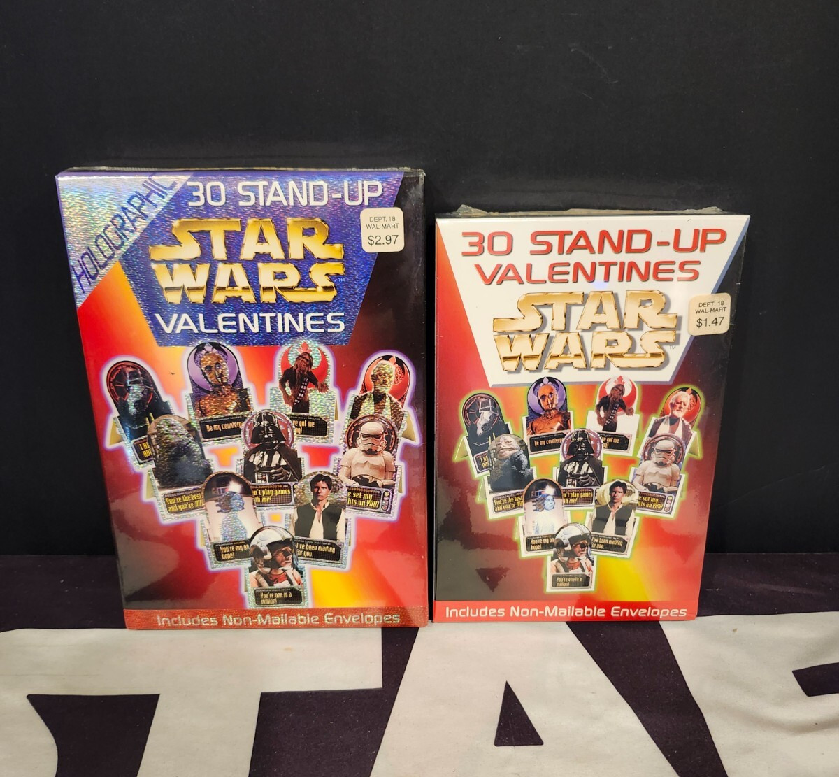 Valentines Day Stand Up Holographic TWO x2 SETS STAR WARS Paper Magic Group NEW