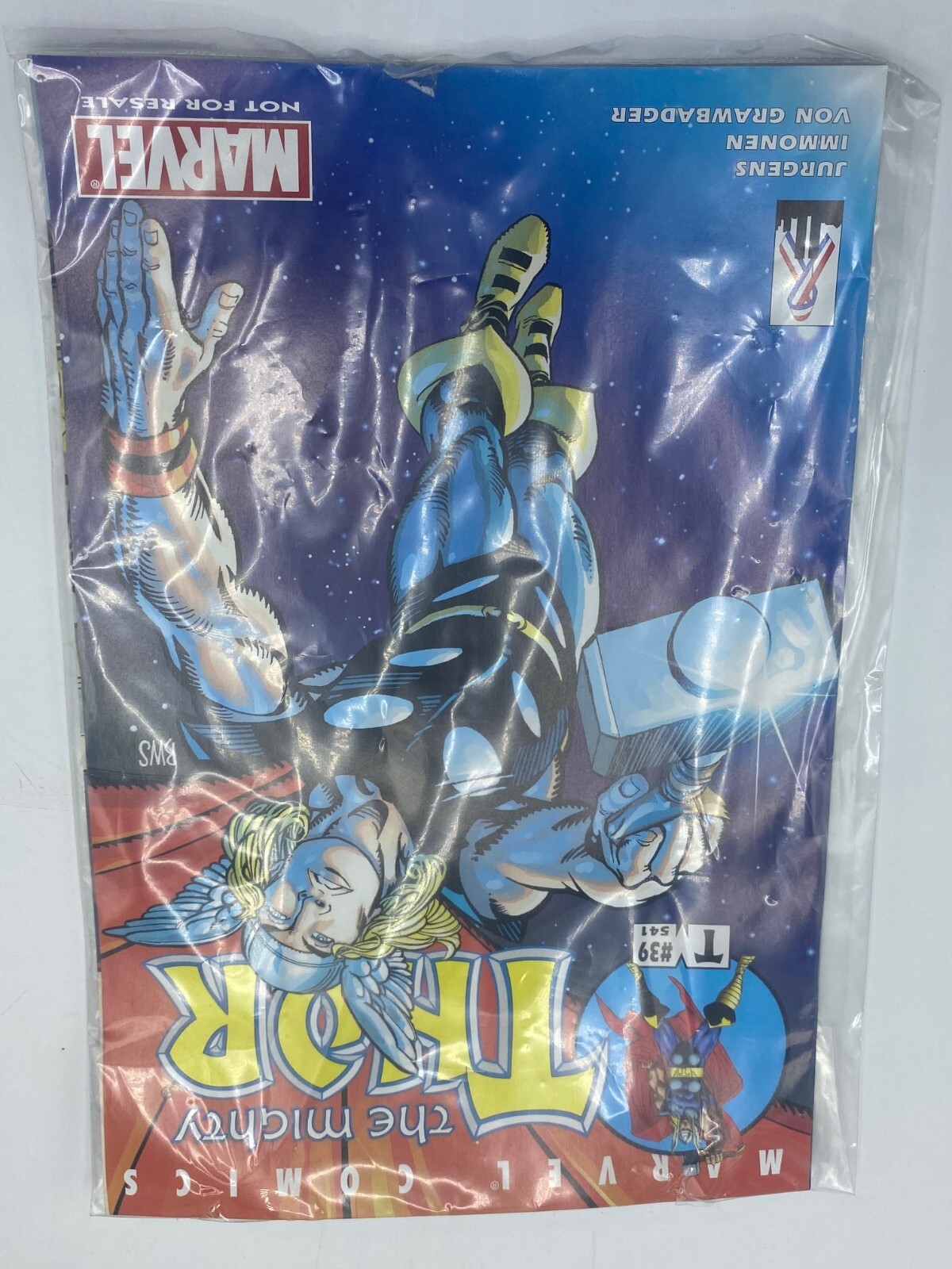 Marvel Thor Figure w/ Display Base & Mighty Thor #39 Comic Book Lot (P)