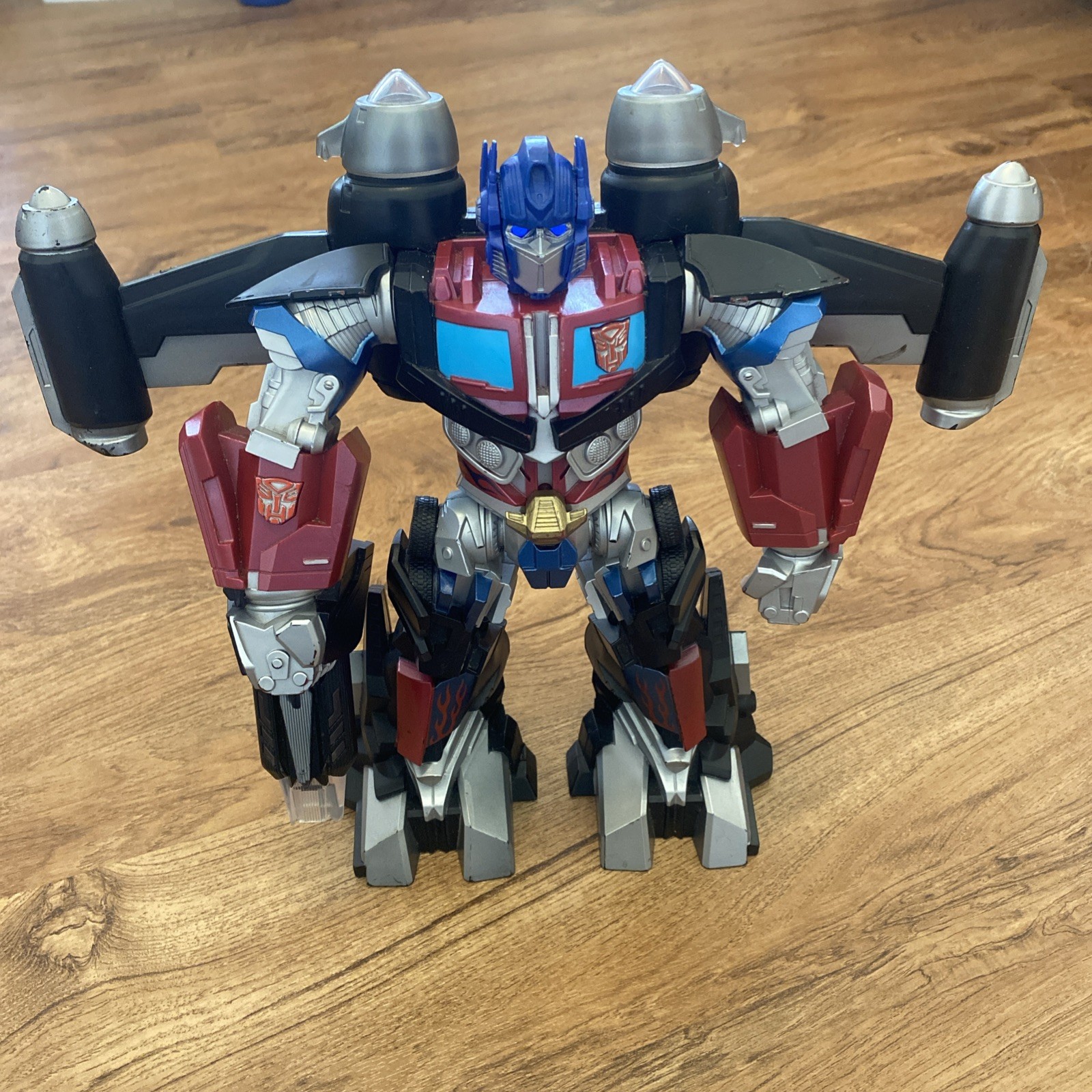 Optimus Prime Mega Power Bot Transformers Light-Up Talking Works 12&Prime; Fly 2008