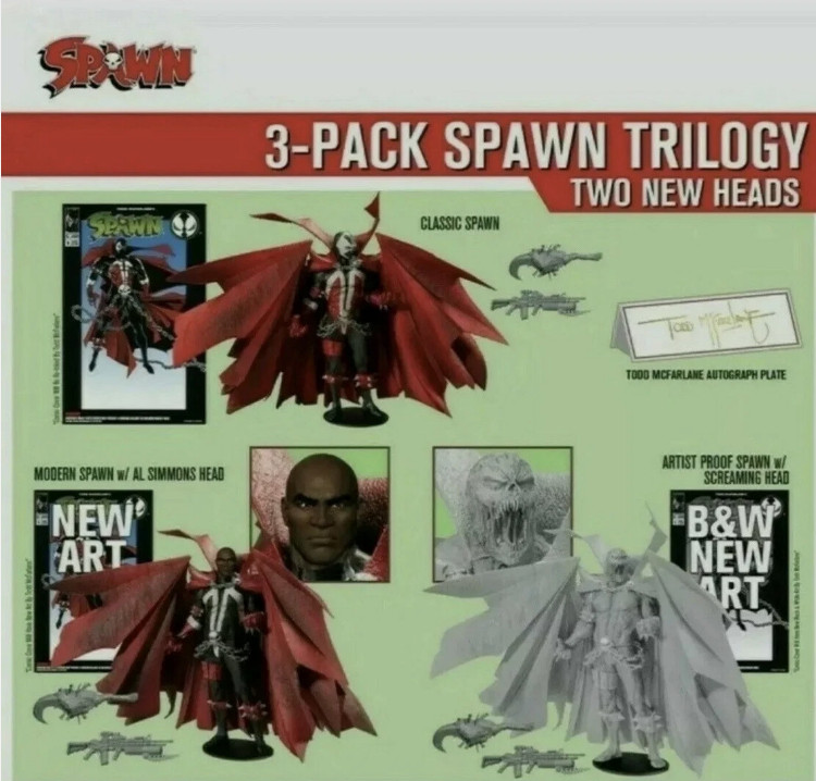 McFarlane Kickstarter 5 Pack Spawn Trilogy Set SIGNED Todd McFarlane SEALED