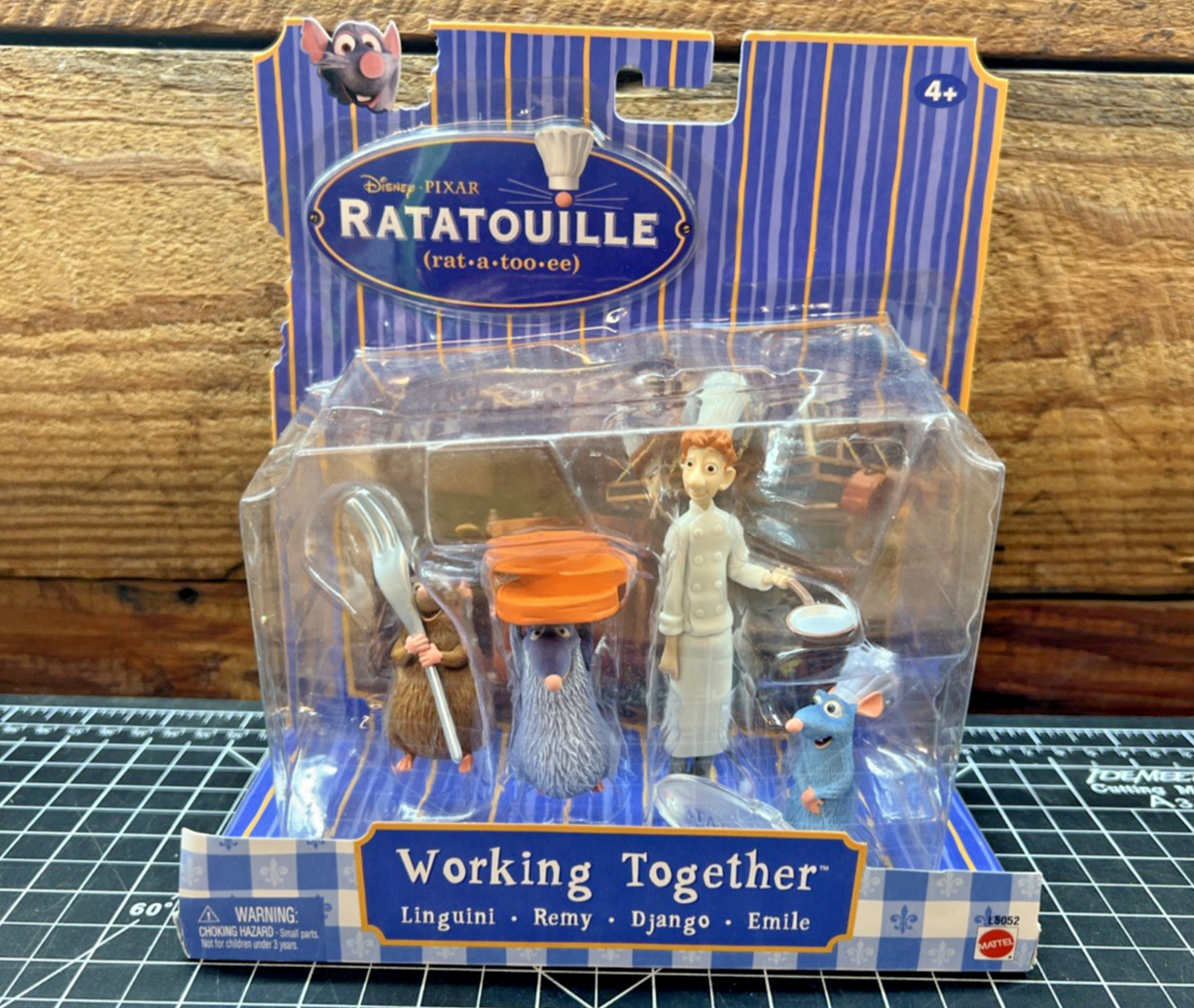 Mattel Ratatouille Working Together Disney Pixar SEALED PVC Figure Set