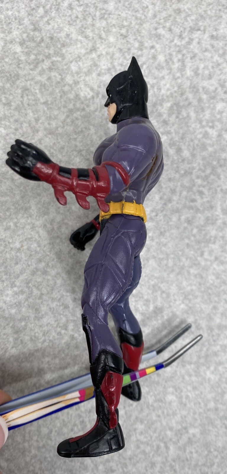 Attack Wing Batman Action Figure 5&Prime; Batman Forever Kenner Vtg 1990s 1995