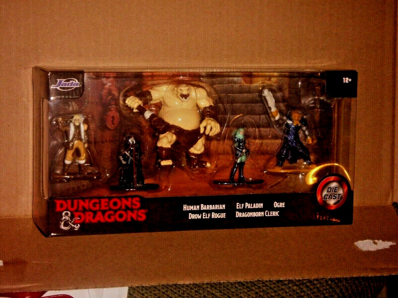 Jada Dungeons & Dragons Die-cast Metal 5 Figures Elf Paladin, Ogre + 3