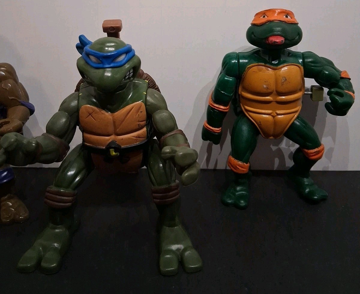 Vintage TMNT Mixed Lot of 11 Playmates 1990s Baxter Fugitoid Rat King & MORE! *G