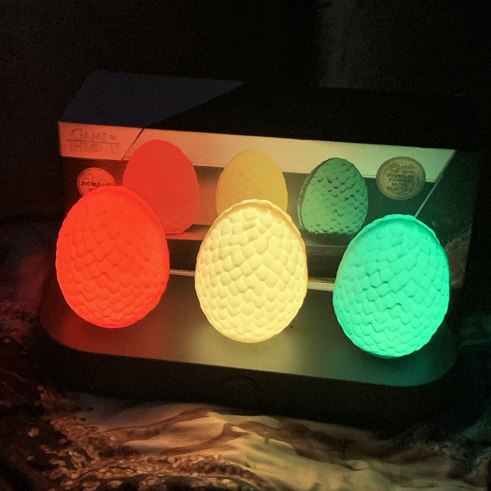 Game Of Thrones Dragon Egg Light House Of The Dragon 3 Different Light Modes New