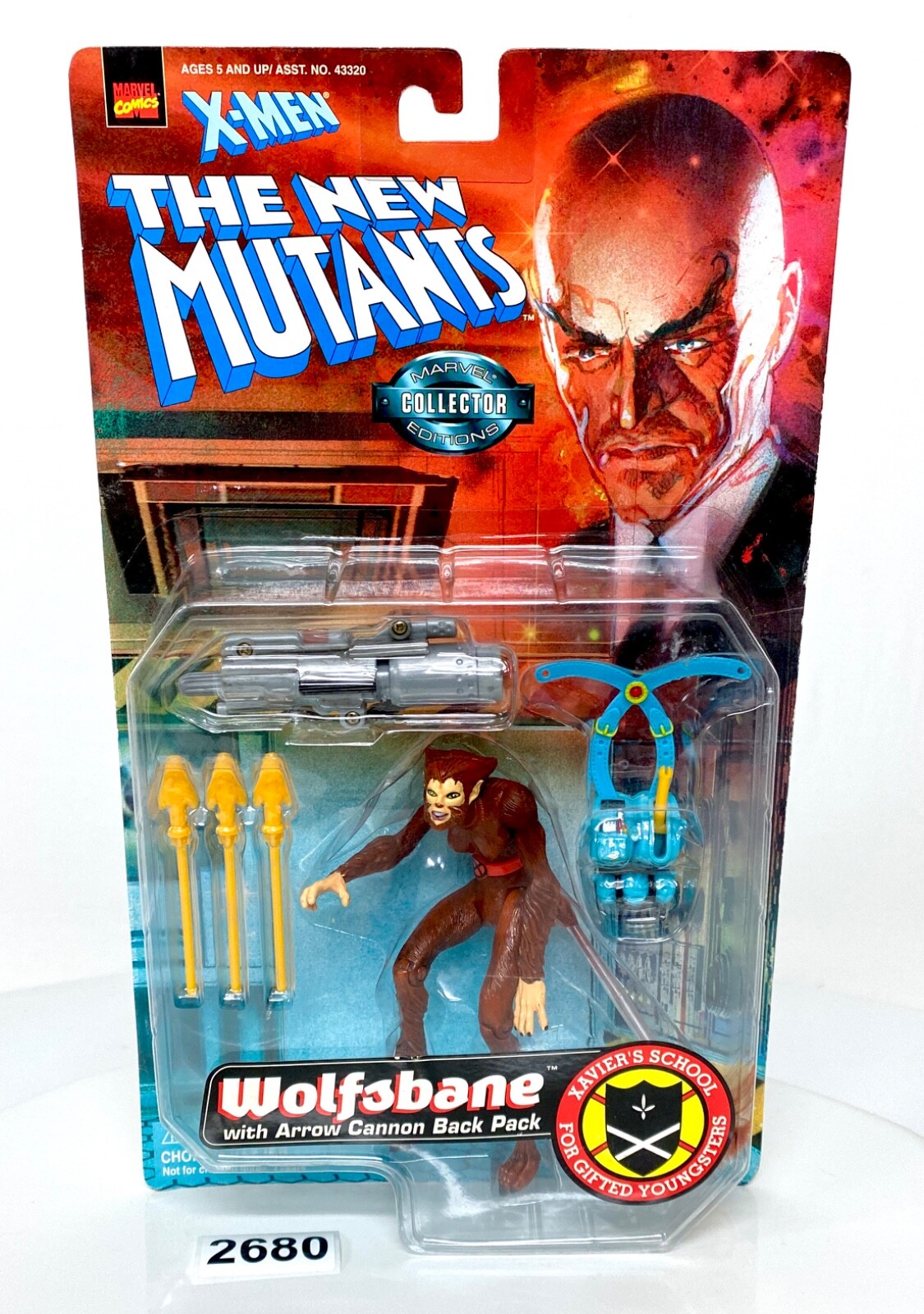 X-Men The New Mutants WOLFSBANE with Arrow Cannon Back Pack Toybiz 1998