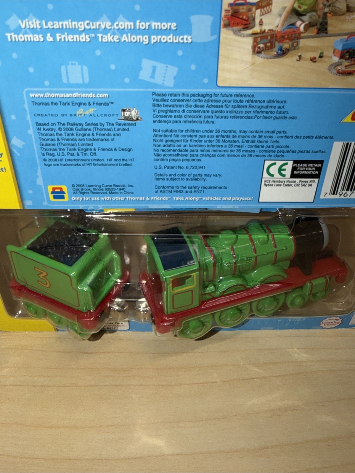 HENRY ! THOMAS FRIENDS TRAIN TAKE Along n play Diecast 2002 NEW ! #3 GREEN