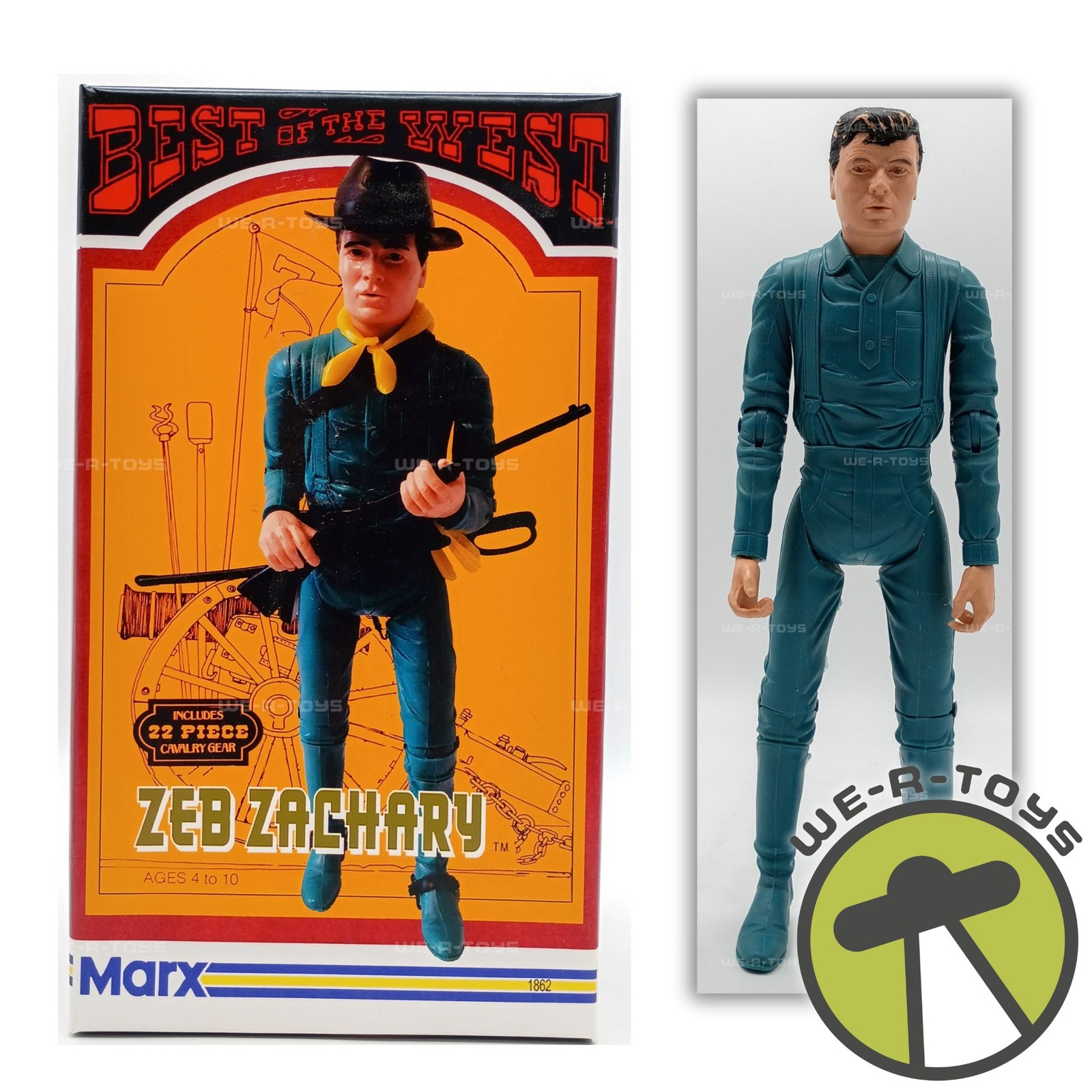 Zeb Zachary Best of The West By Marx #1862 Movable Action Figure 1967