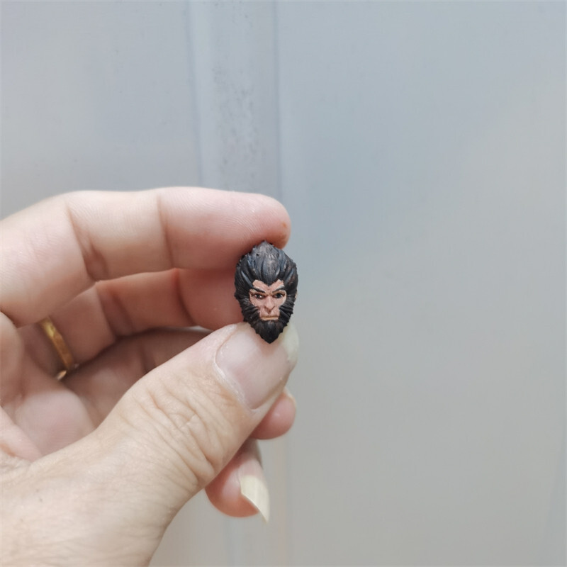 Painted 1/18 Scale The Black Myth Wukong Monkey King Head Sculpt Fit 3.75&Prime;Figure