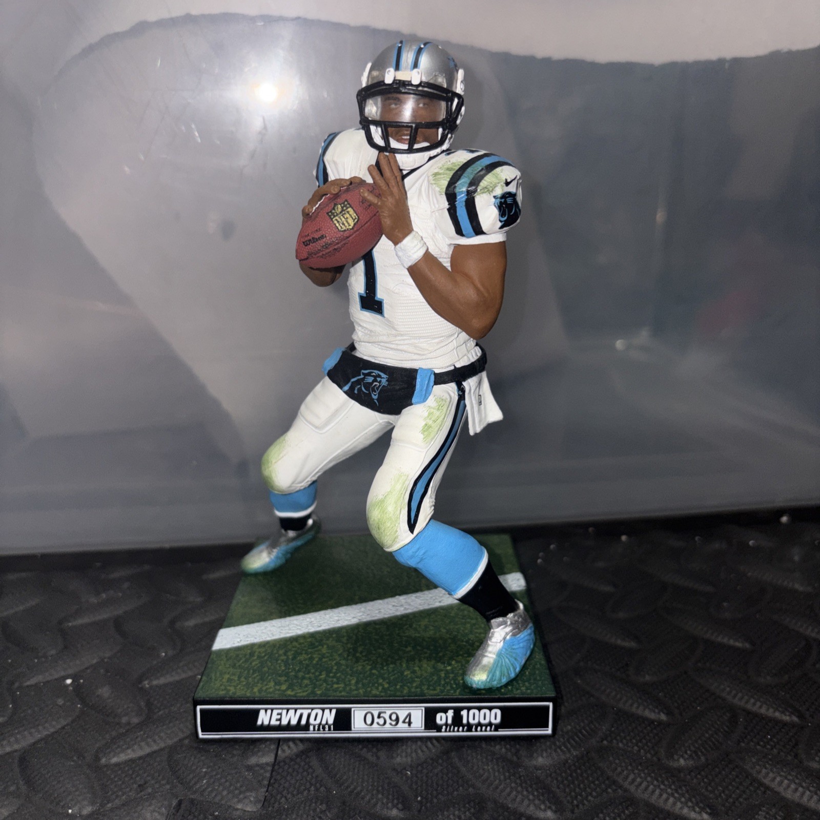 McFarlane NFL Carolina Panthers Series 31 Cam Newton White Uni #0594/1000 Silver