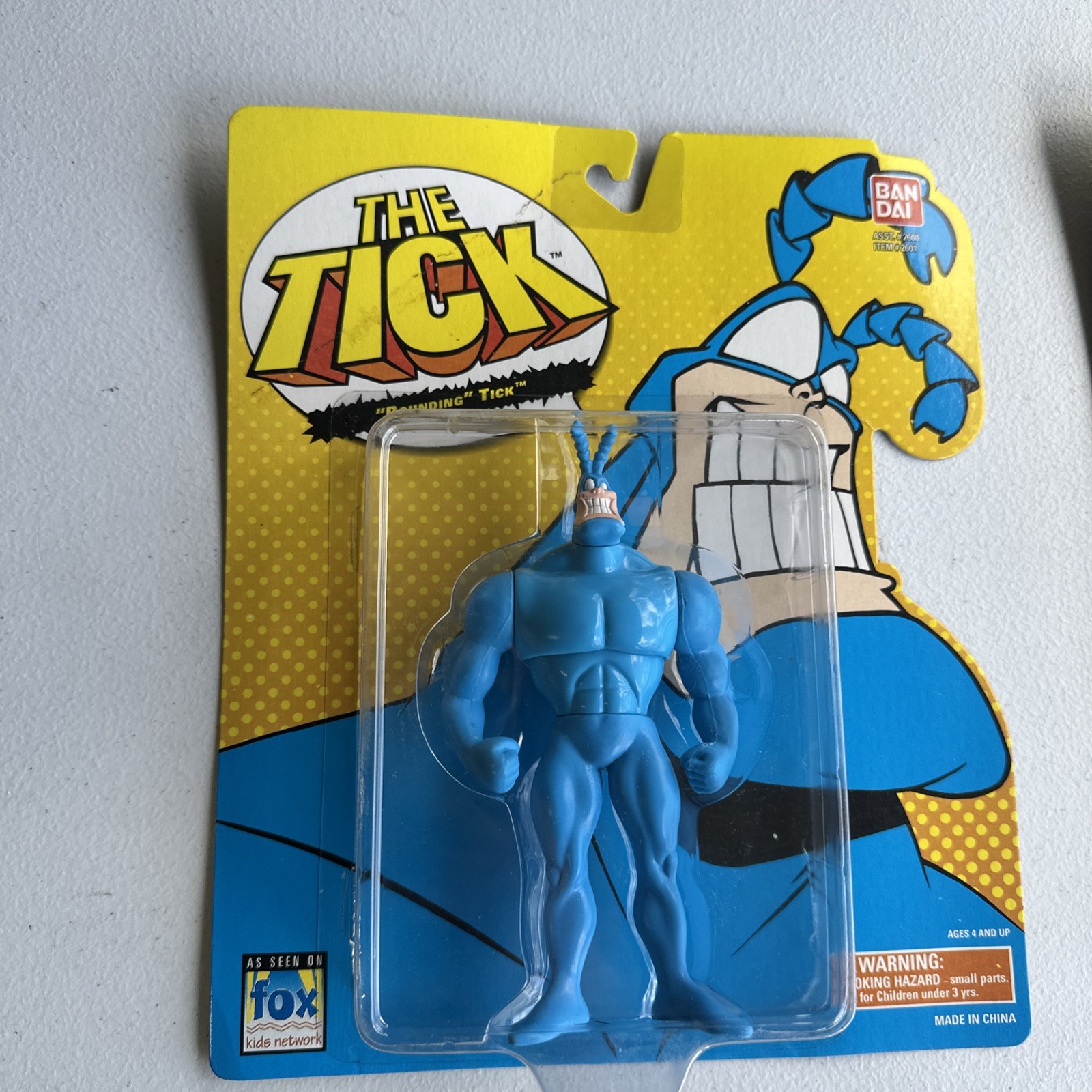 Vintage 1994 Bandai The Tick 6&Prime; Inch « Bounding » Tick Action Figure New & Sealed