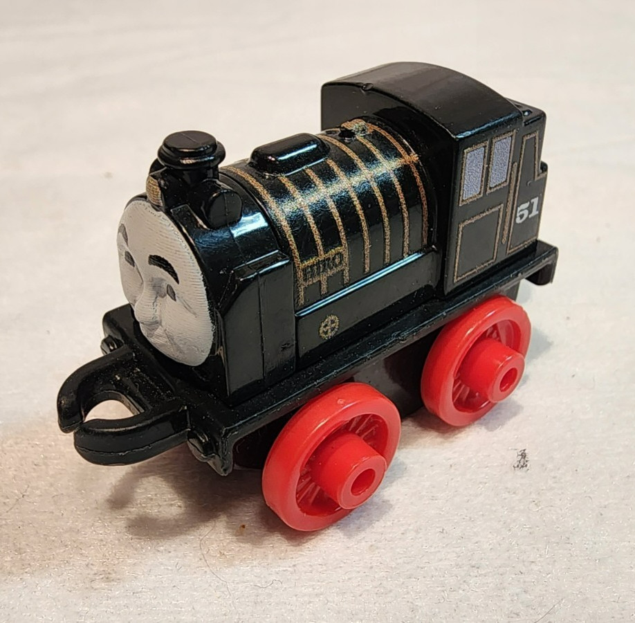 Thomas & Friends Minis – Hiro – #51 – Black – 2014 – Thailand, Train car engine