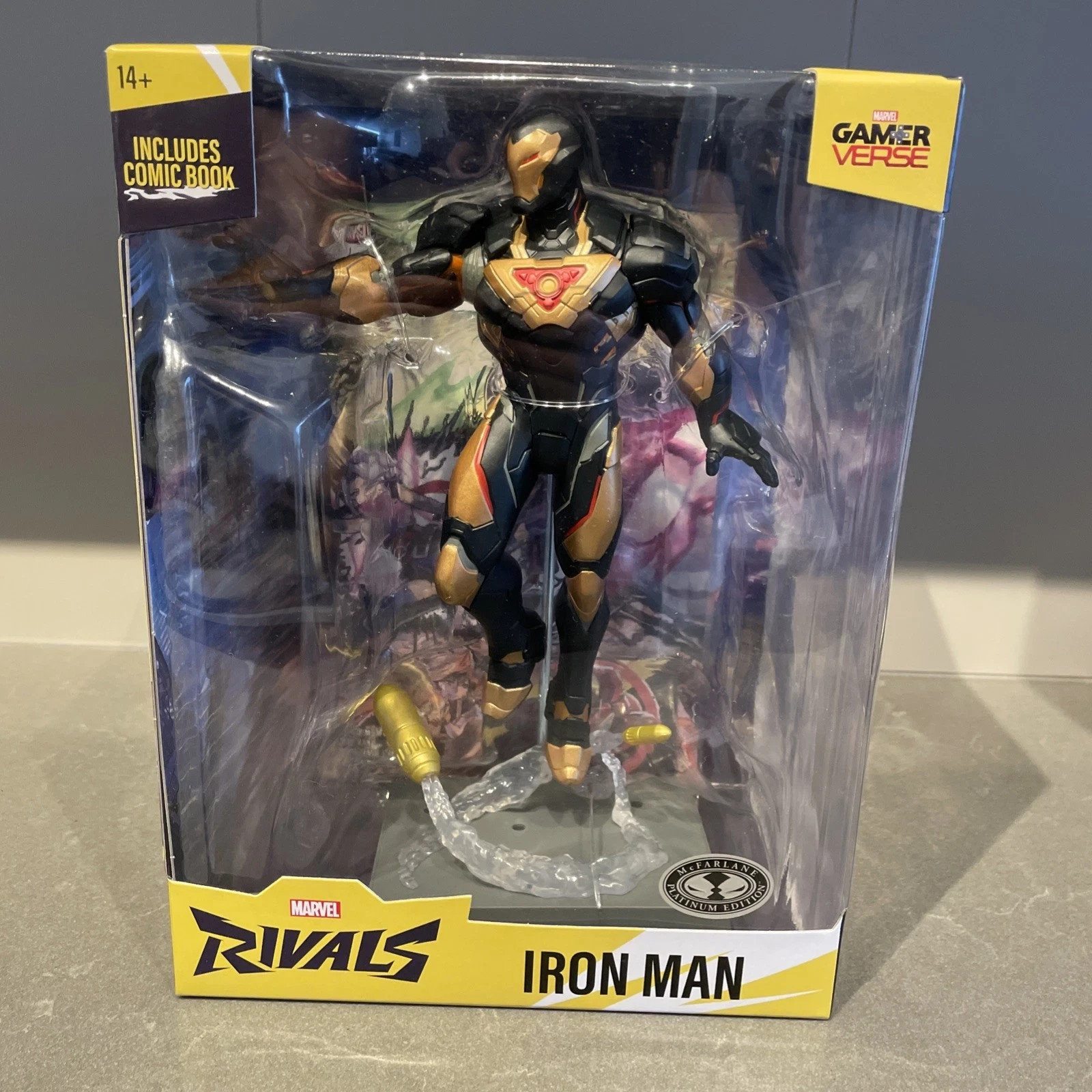 McFarlane Toys Marvel Rivals Iron Man CHASE Platinum Variant 1:6 Scale Figure