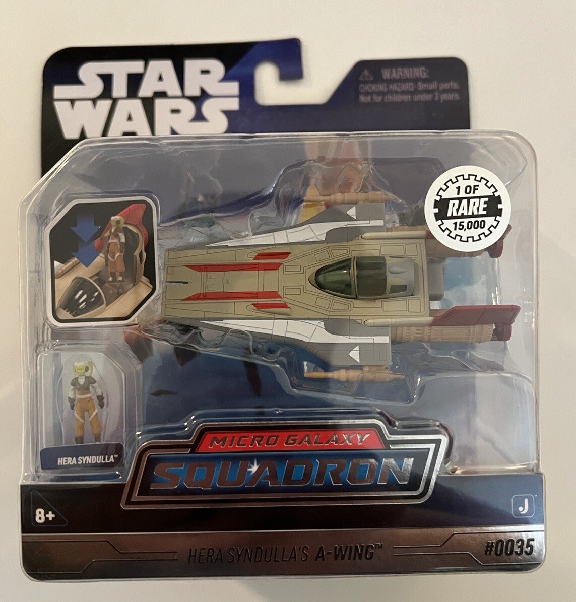 Star Wars Micro Galaxy Squadron Hera Syndulla&rsquo;s A-Wing RARE 1/15,000 Series 2