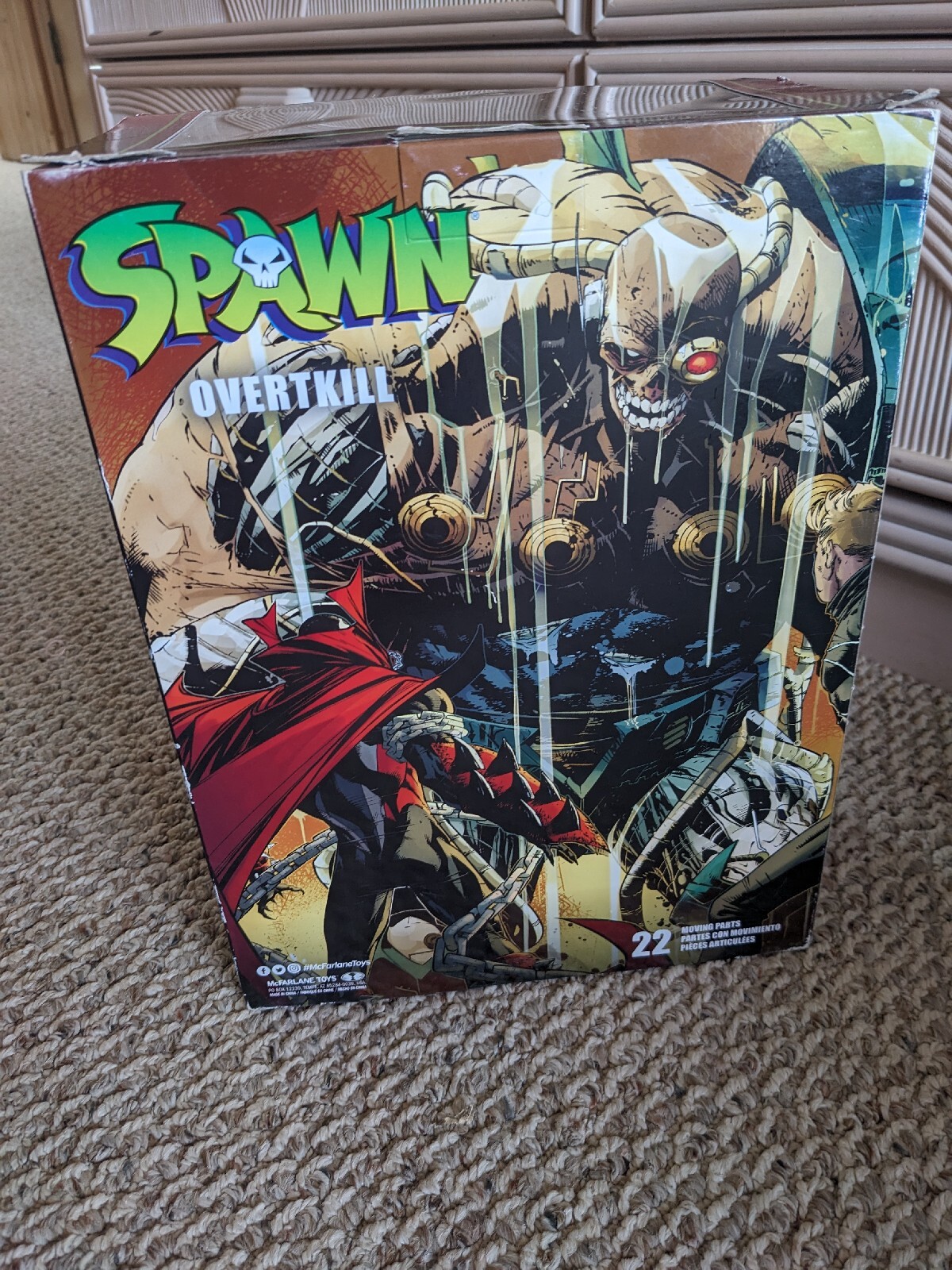 NEW SPAWN OVERTKILL MEGAFIG 10&Prime; Action Figure McFarlane Toys