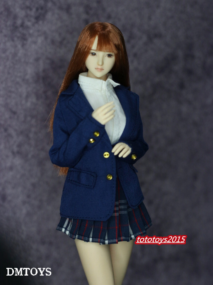 1/6 Student Girl Slim Blue JK Suit For 12 » Female PH TBL Action Figure Body Toy