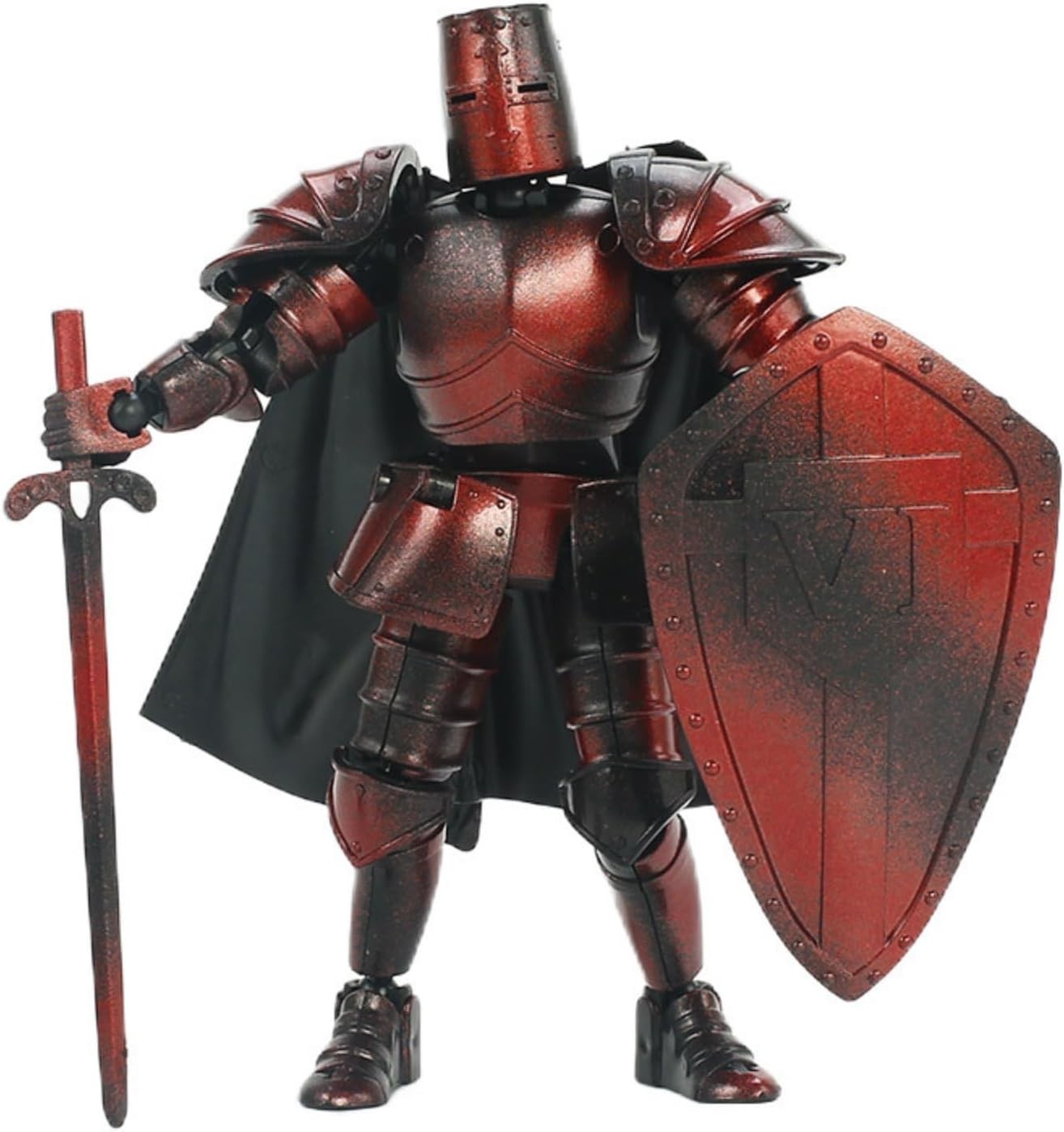 Collectible 6.5 » Medieval Knight Action Figure with Sword & Shield Accessories