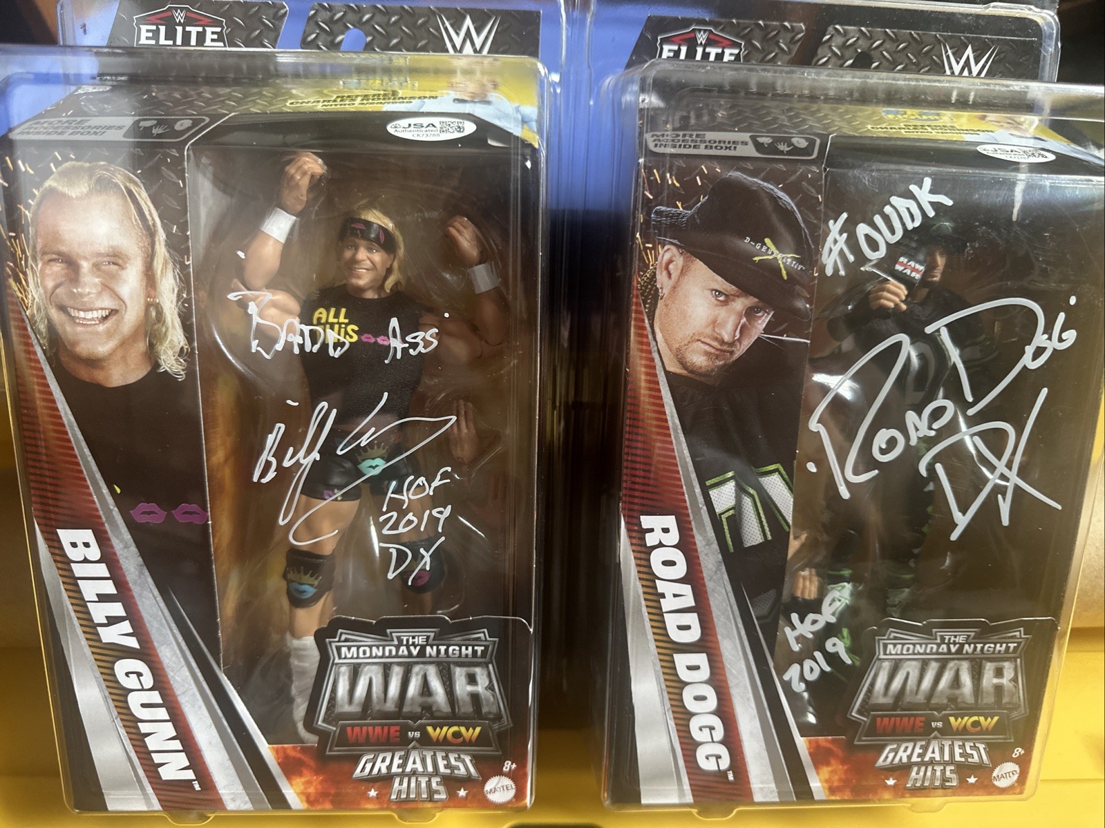 WWE Elite MoNdaY NiGhT WAR Autograph ✍️Billy Gunn Road DOGG 🔥 Raw Nitro