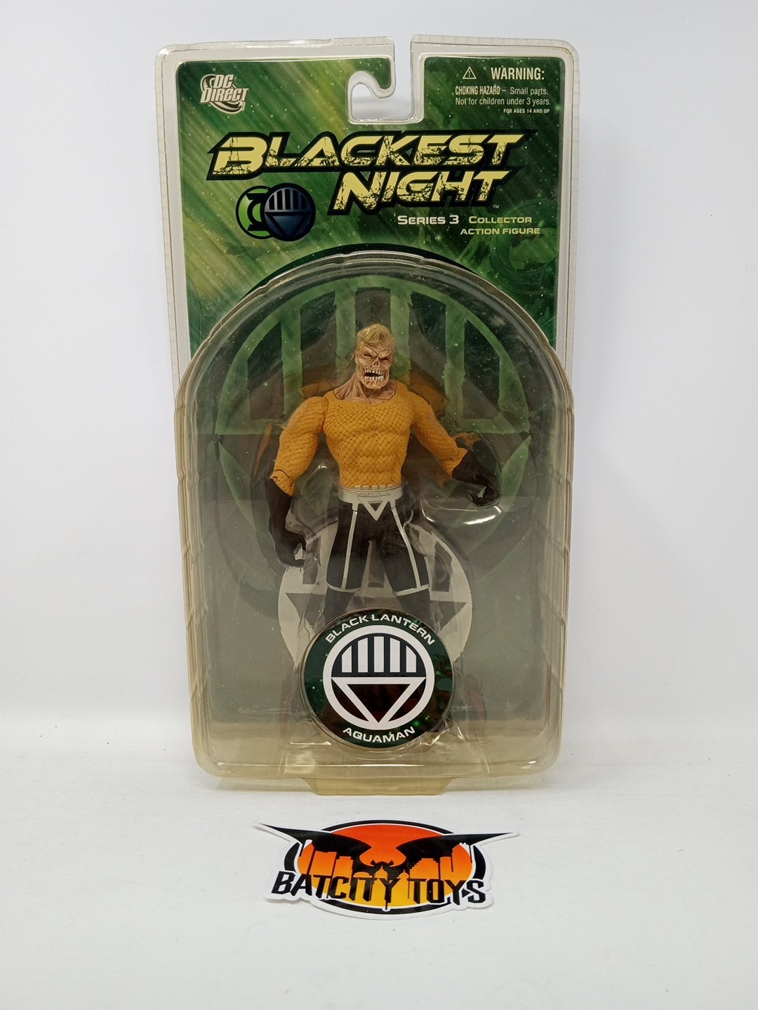 DC Direct Blackest Night Black Lantern Aquaman 6.5 In Action Figure