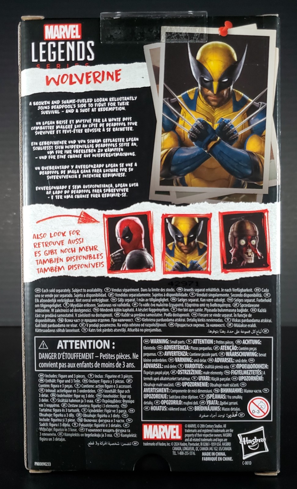 Marvel Legends 2 Pack Lot Venom Let Carnage + Deadpool & Wolverine Figure Hasbro