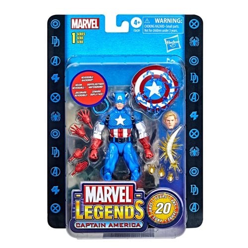 Marvel Legends Series 20th Anniversary Series 1 Captain America 6&Prime; AF BY HASBRO