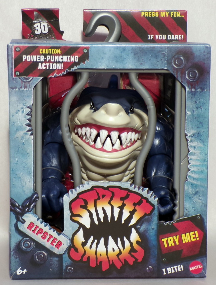 2024 Street Sharks RIPSTER 6&Prime; Action Figure 30th Anniversary Mattel