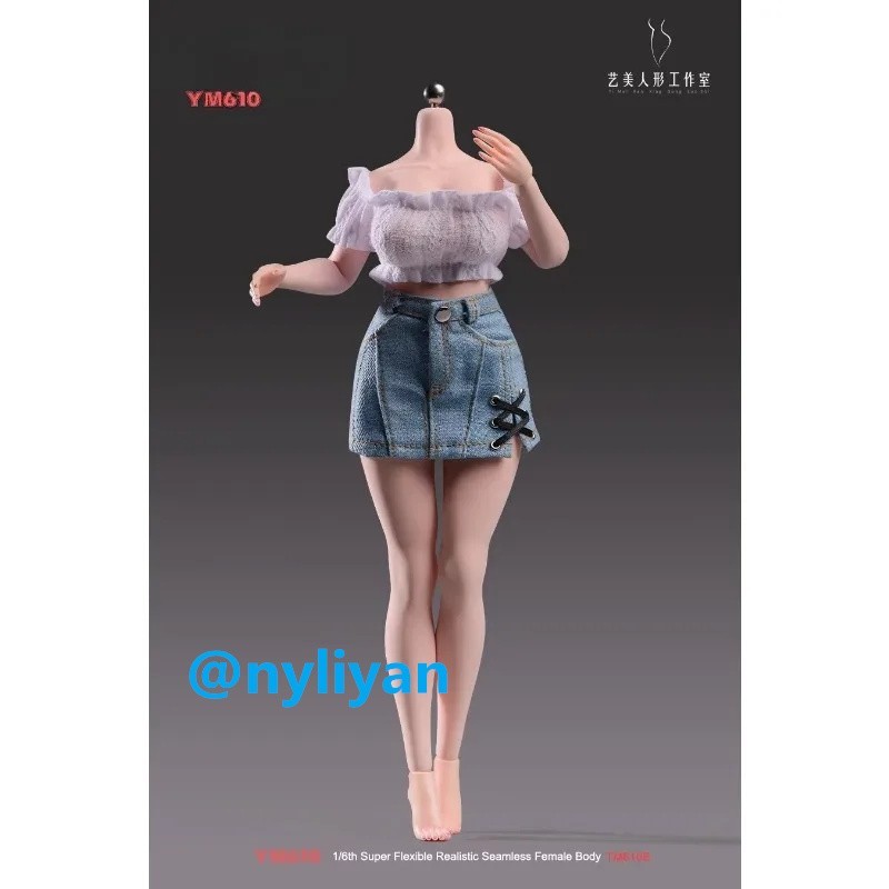YM610B 1/6 Female Pale Large Bust Flexible Plump Girl Body Details 12 »Figure