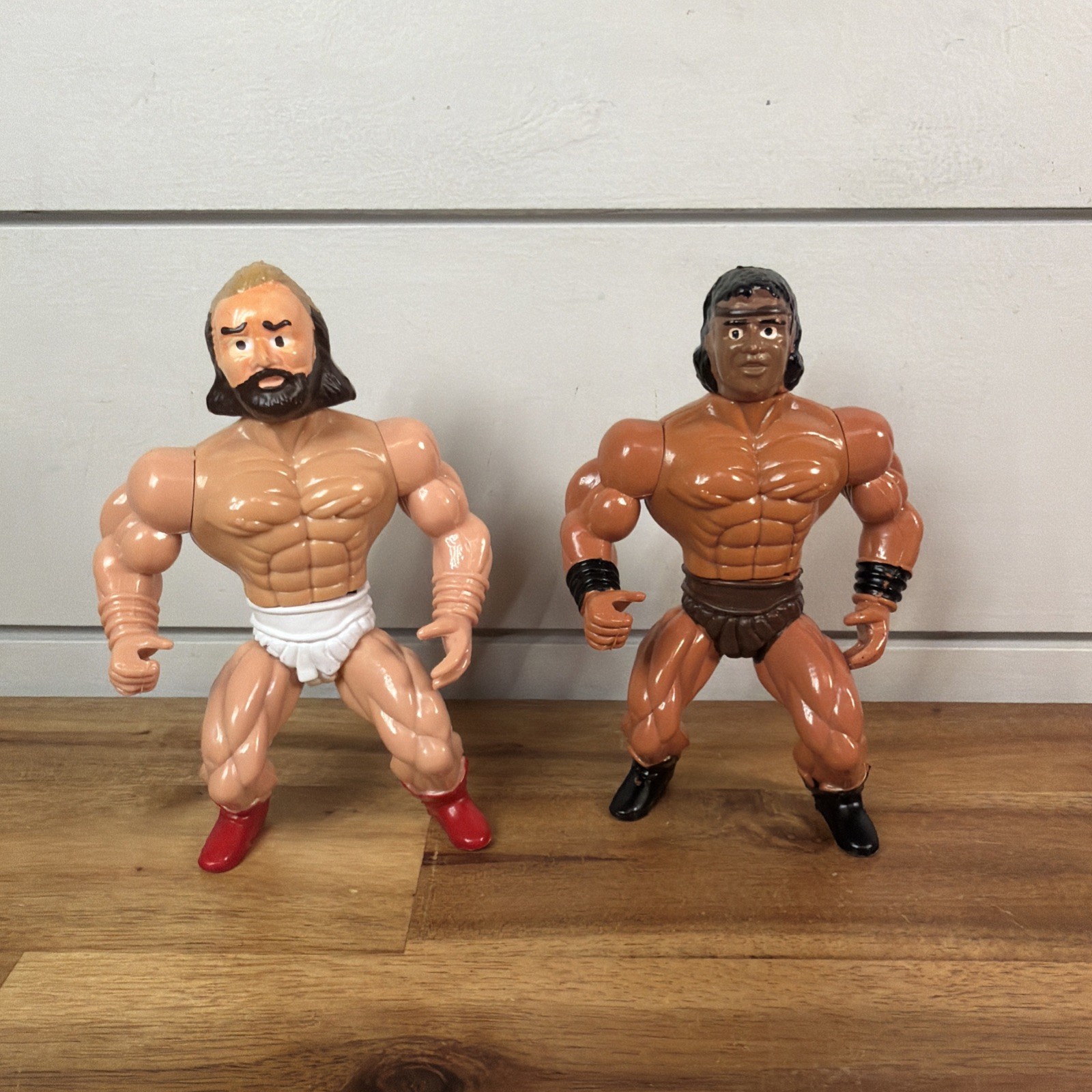 2 X Galaxy Warrior Muscle fighter MOTU KO wrestler beast REMCO Action figure