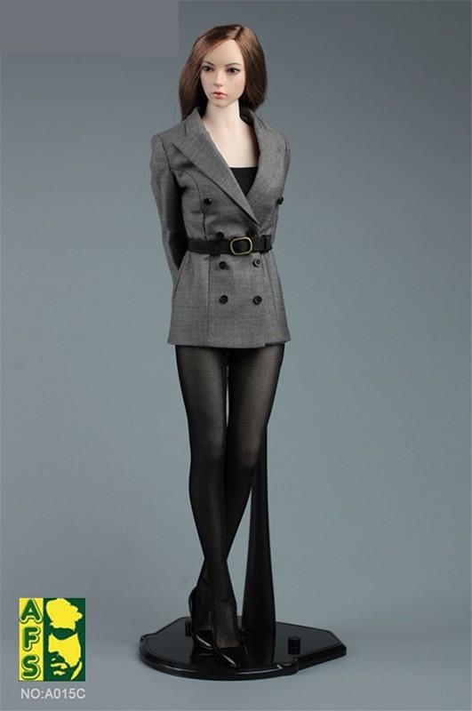 AFS A015C 1/6 Female Slim Suit Coat Pantyhose Chest Wrap Clothes Fit 12 » Figure
