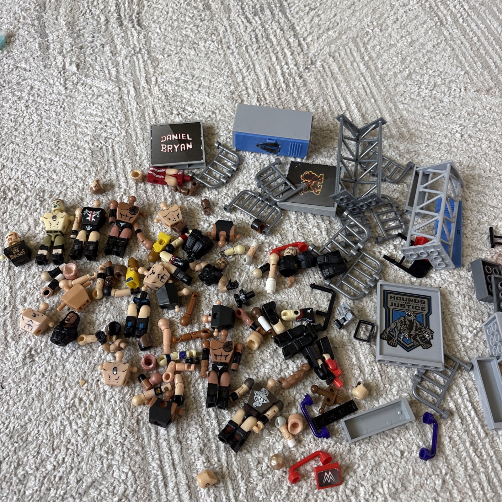WWE C3 StackDown Mini Figure Lot The Rock John Cena Assorted Pieces