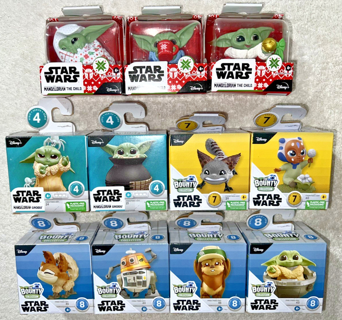 STAR WARS BOUNTY COLLECTION SET OF 11 CHRISTMAS EDITION + SERIES 4 7 & 8 **NEW**