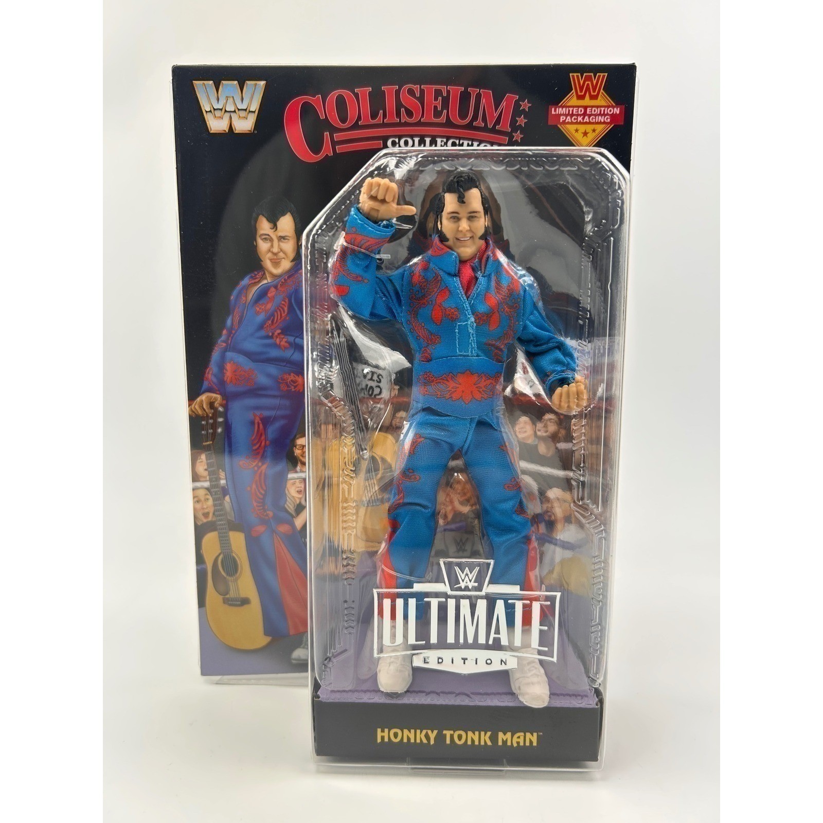WWE Ultimate Edition Honky Tonk Man Coliseum colletion Action Figure Black Card